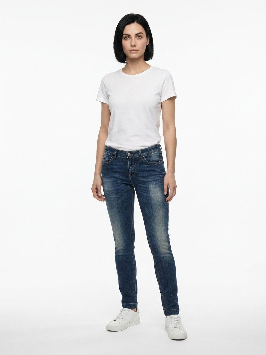 Dolce & Gabbana Blue Cotton Skinny Women's Jeans