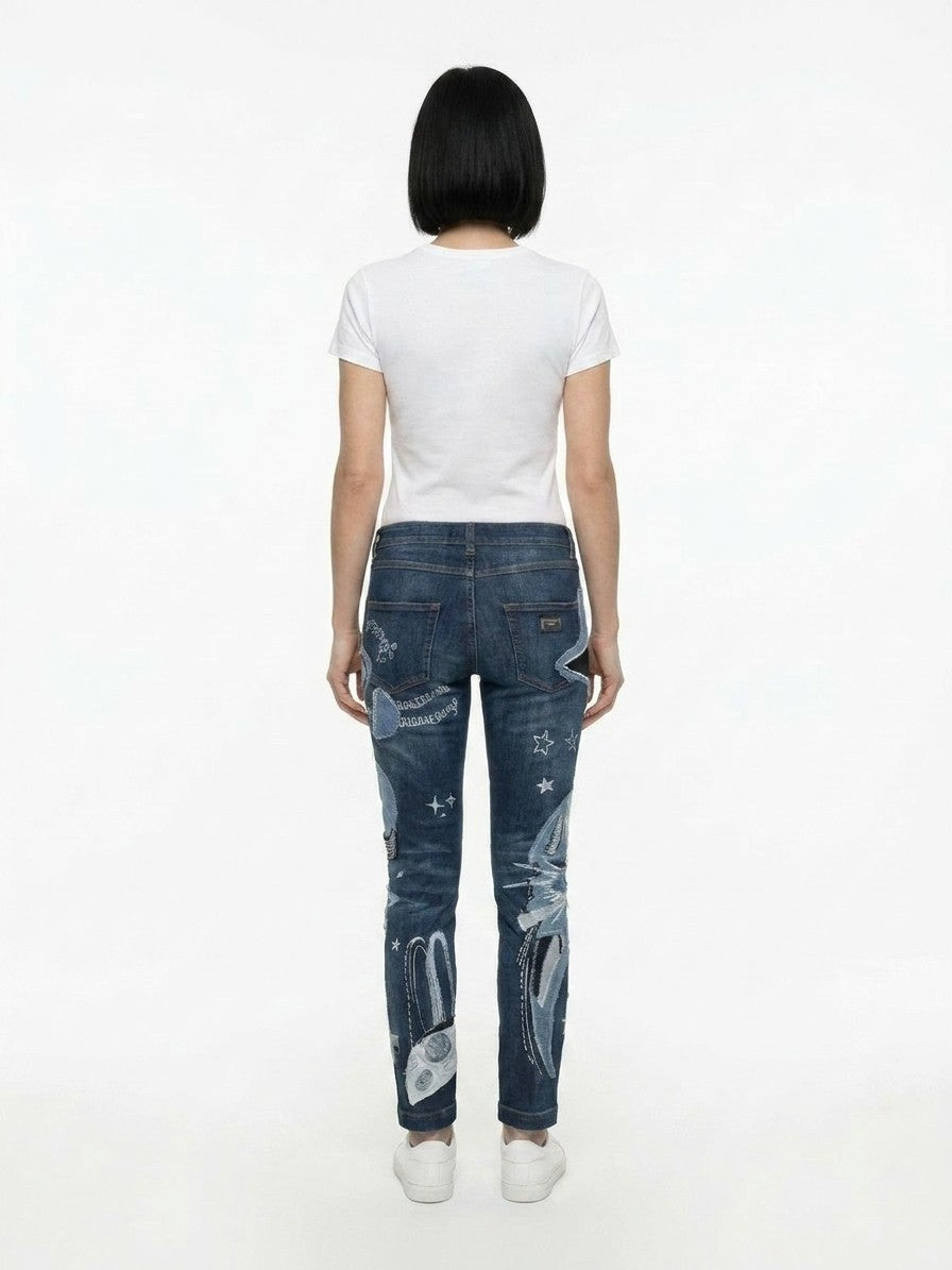 Dolce & Gabbana Blue Cotton Jeans Women's Denim