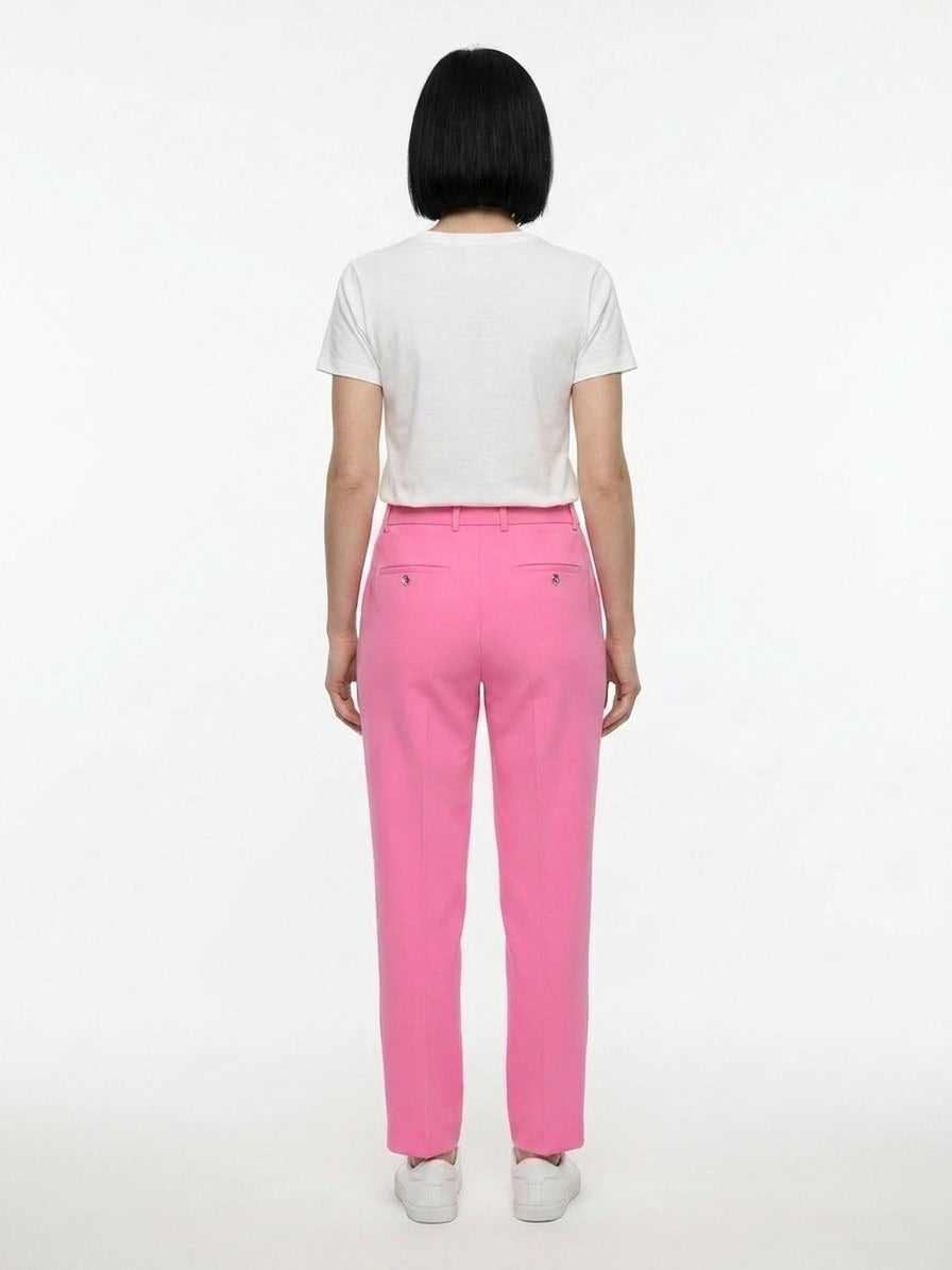 Dolce & Gabbana Pink Elastane Casual Women's Pants