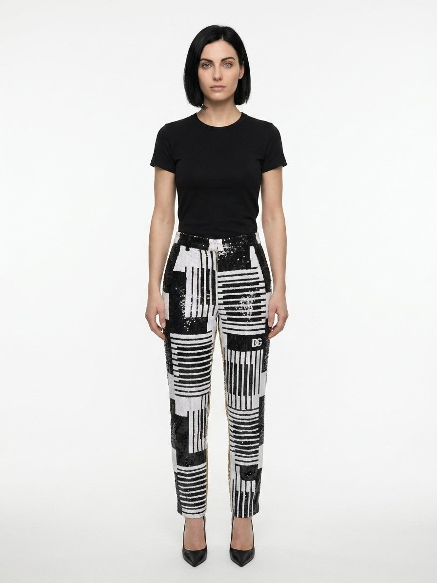 Dolce & Gabbana Multicolor Polyamide Casual Women's Pants