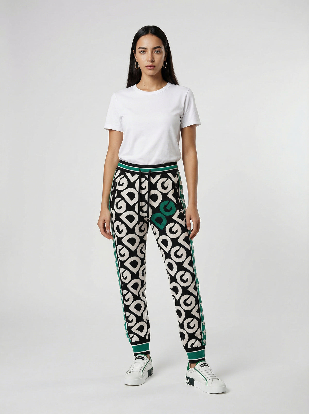 Dolce & Gabbana Multicolor Polyamide Joggers (Workout Women's Pants)