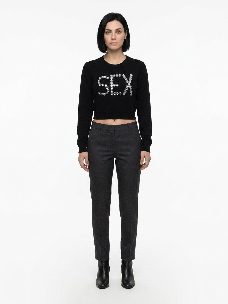 Dolce & Gabbana Black Cashmere Women's Sweatshirt