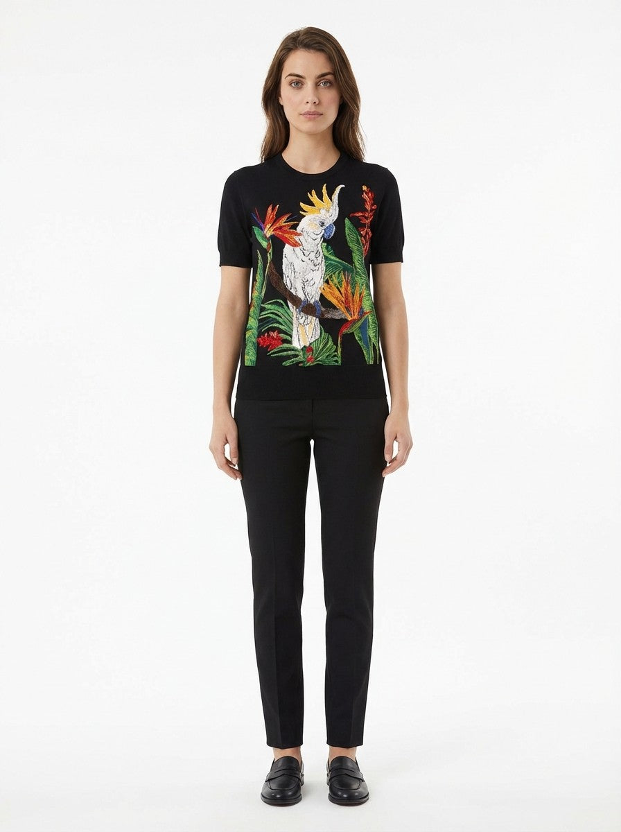 Dolce & Gabbana Multicolor Silk Women's T-Shirt