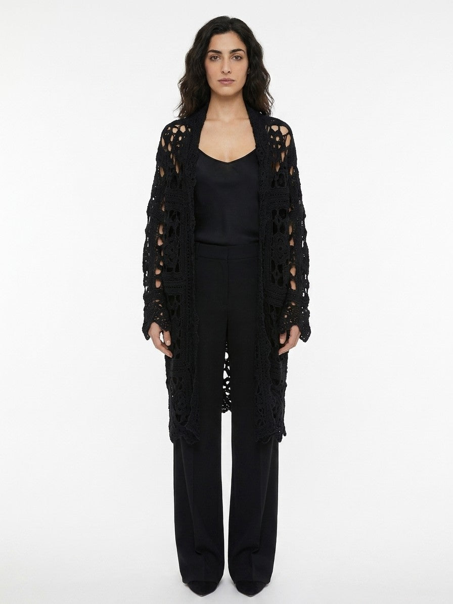 Dolce & Gabbana Black Virgin Wool Women's Cardigan