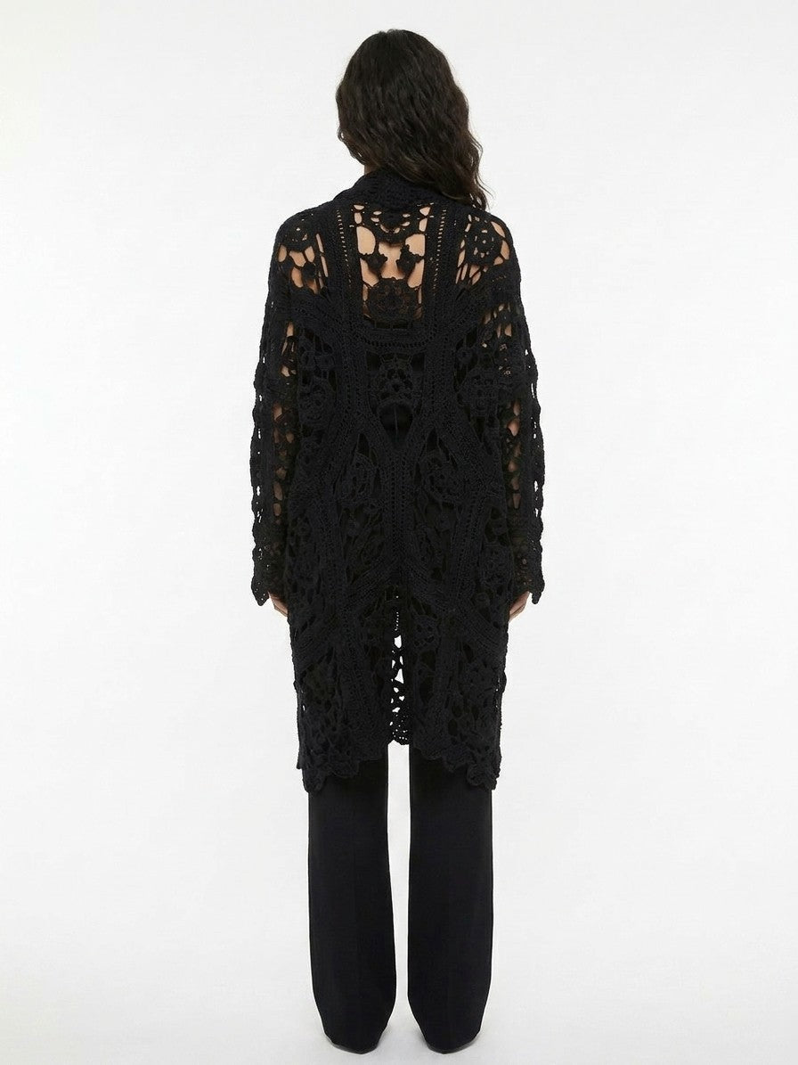 Dolce & Gabbana Black Virgin Wool Women's Cardigan