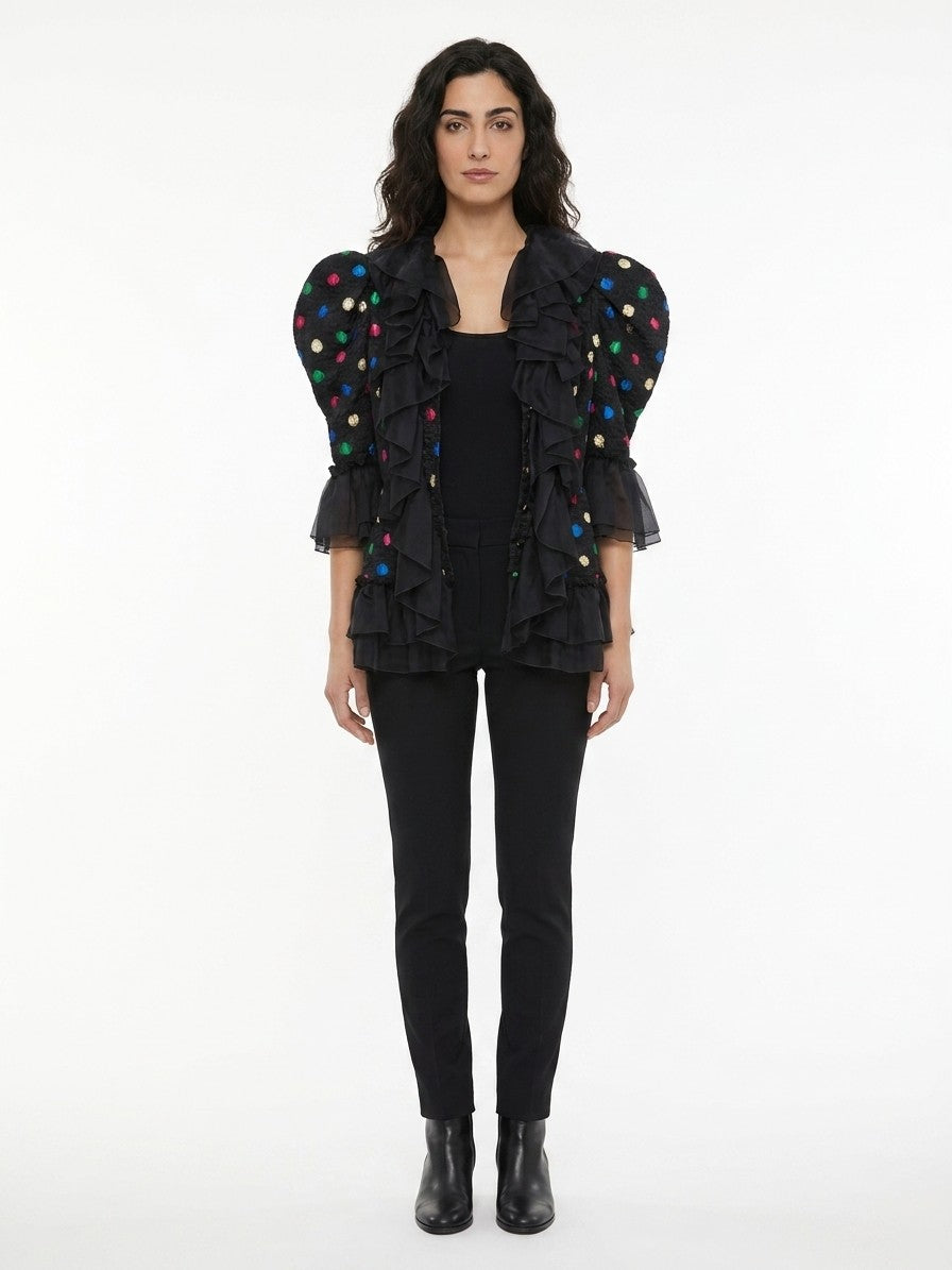 Dolce & Gabbana Multicolor Acetate Biker Women's Jacket