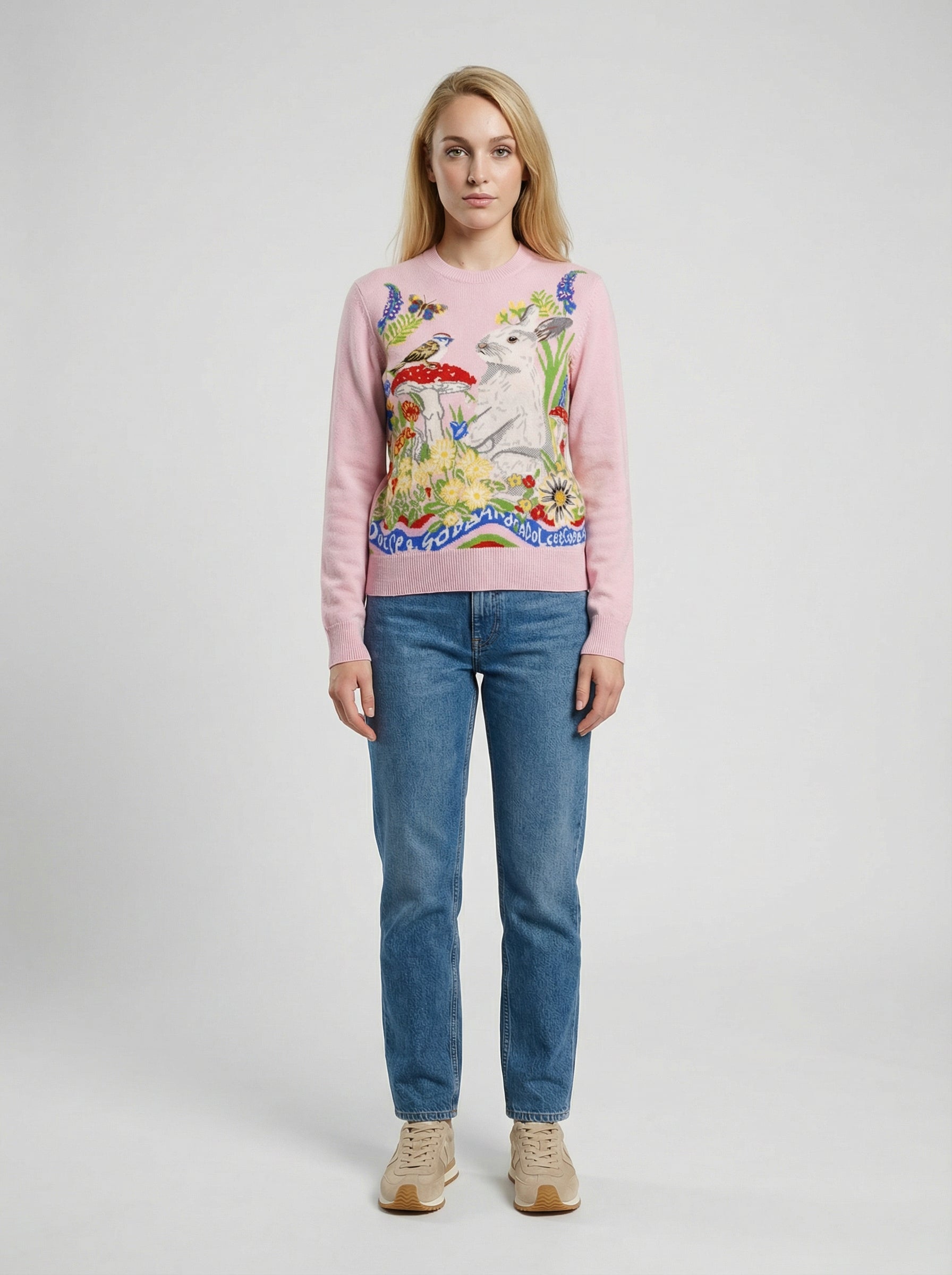 Dolce & Gabbana Multicolor Cashmere Women's Sweatshirt