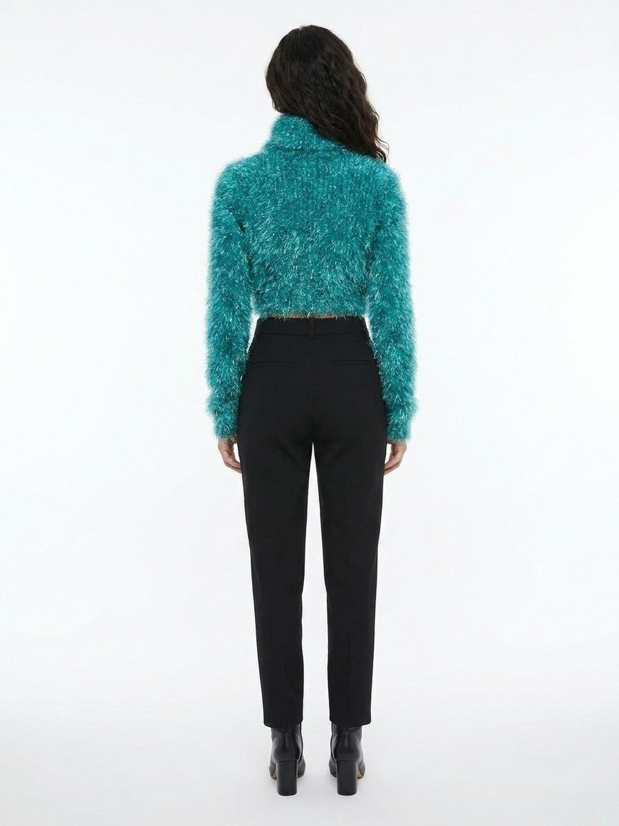 Dolce & Gabbana Blue Polyamide Women's Turtleneck