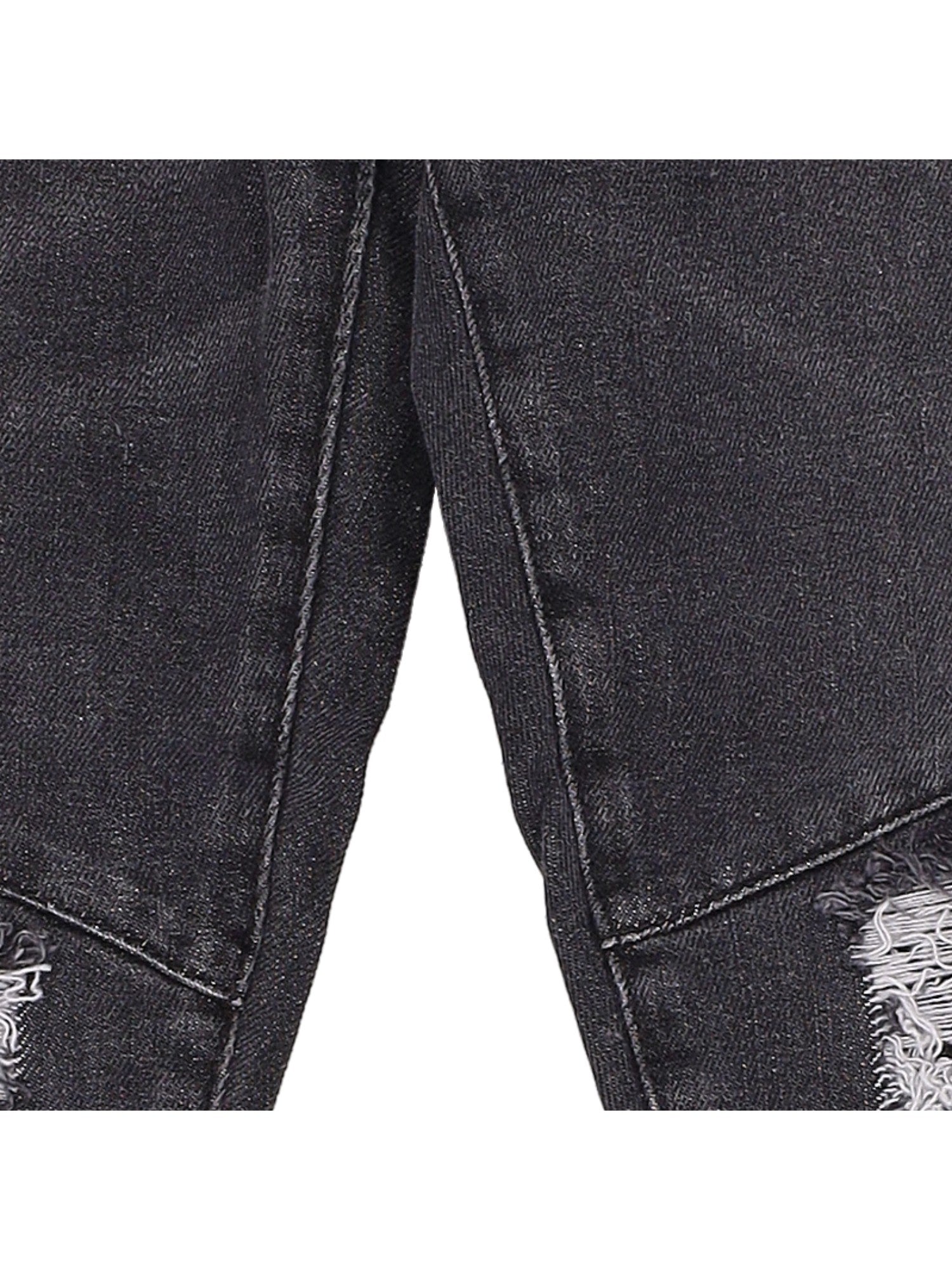 Balmain Black Cotton Slim Fit Men's Jeans
