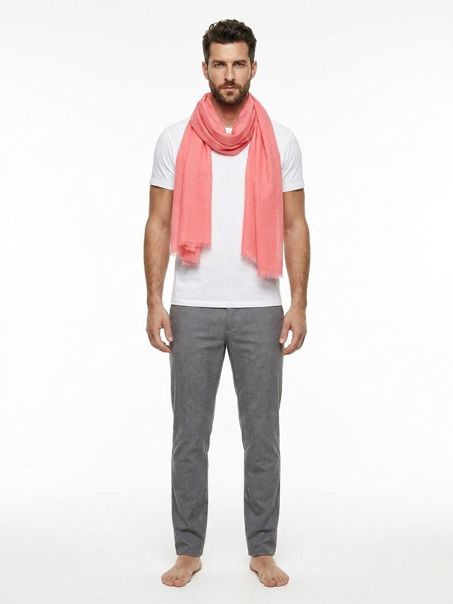 Givenchy Orange Cashmere Men's Facemask