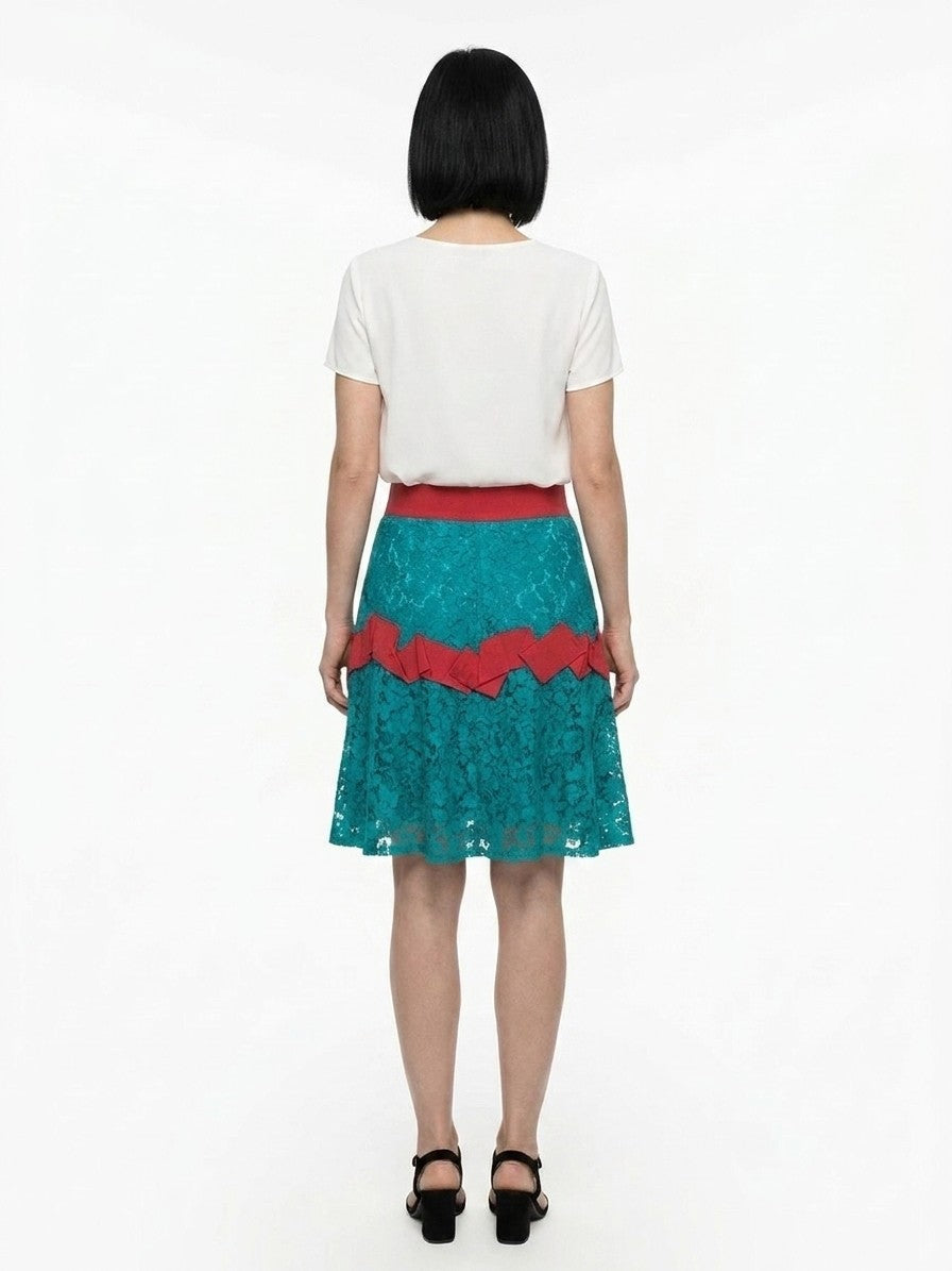 Dolce & Gabbana Pink Elastane Women's Skirt