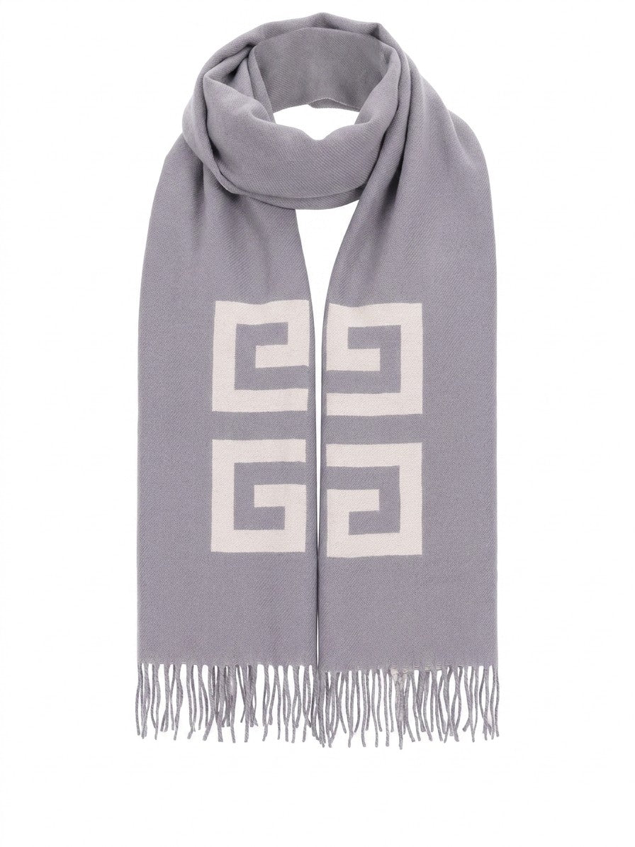 Givenchy Bicolor Virgin Wool Men's Scarf