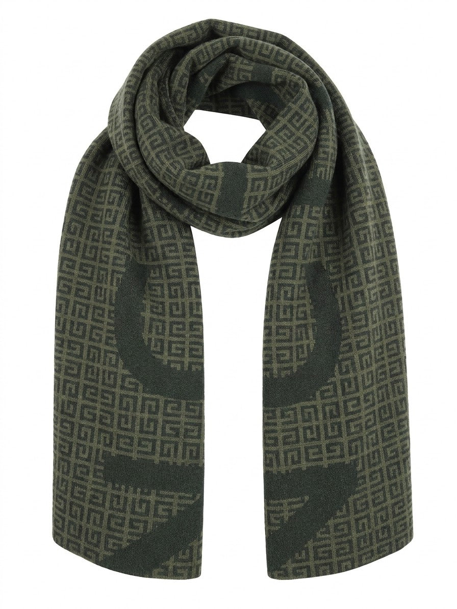 Givenchy Green Wool Men's Scarf