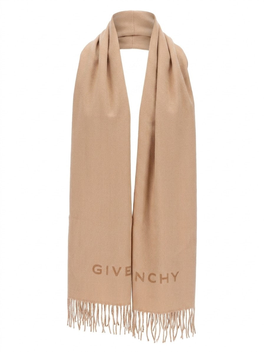 Givenchy Beige Virgin Wool Men's Scarf