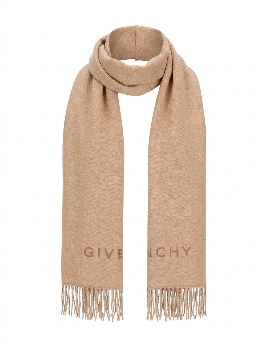 Givenchy Beige Virgin Wool Men's Scarf