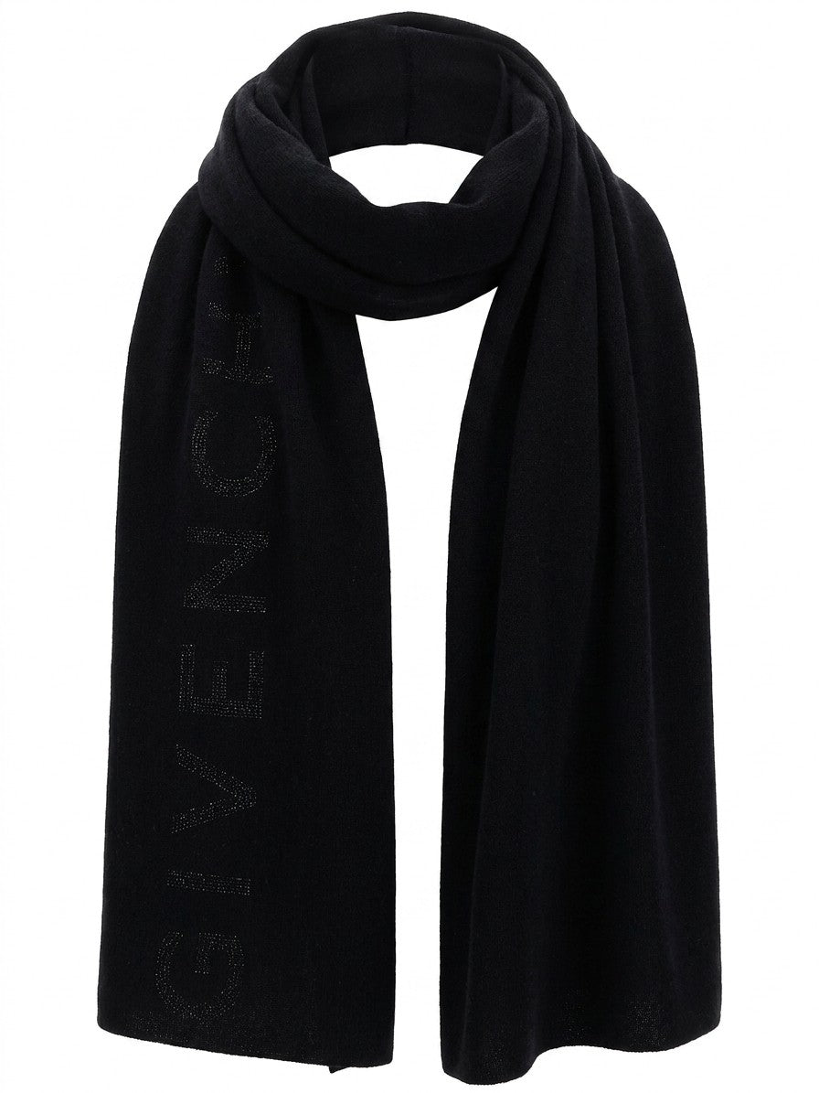 Givenchy Black Wool Women's Scarf
