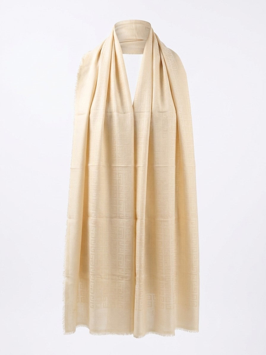 Givenchy Beige Silk Women's Scarf