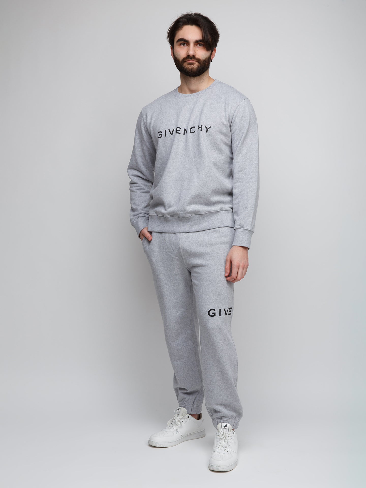 Givenchy Gray Cotton Men's Sweatshirt
