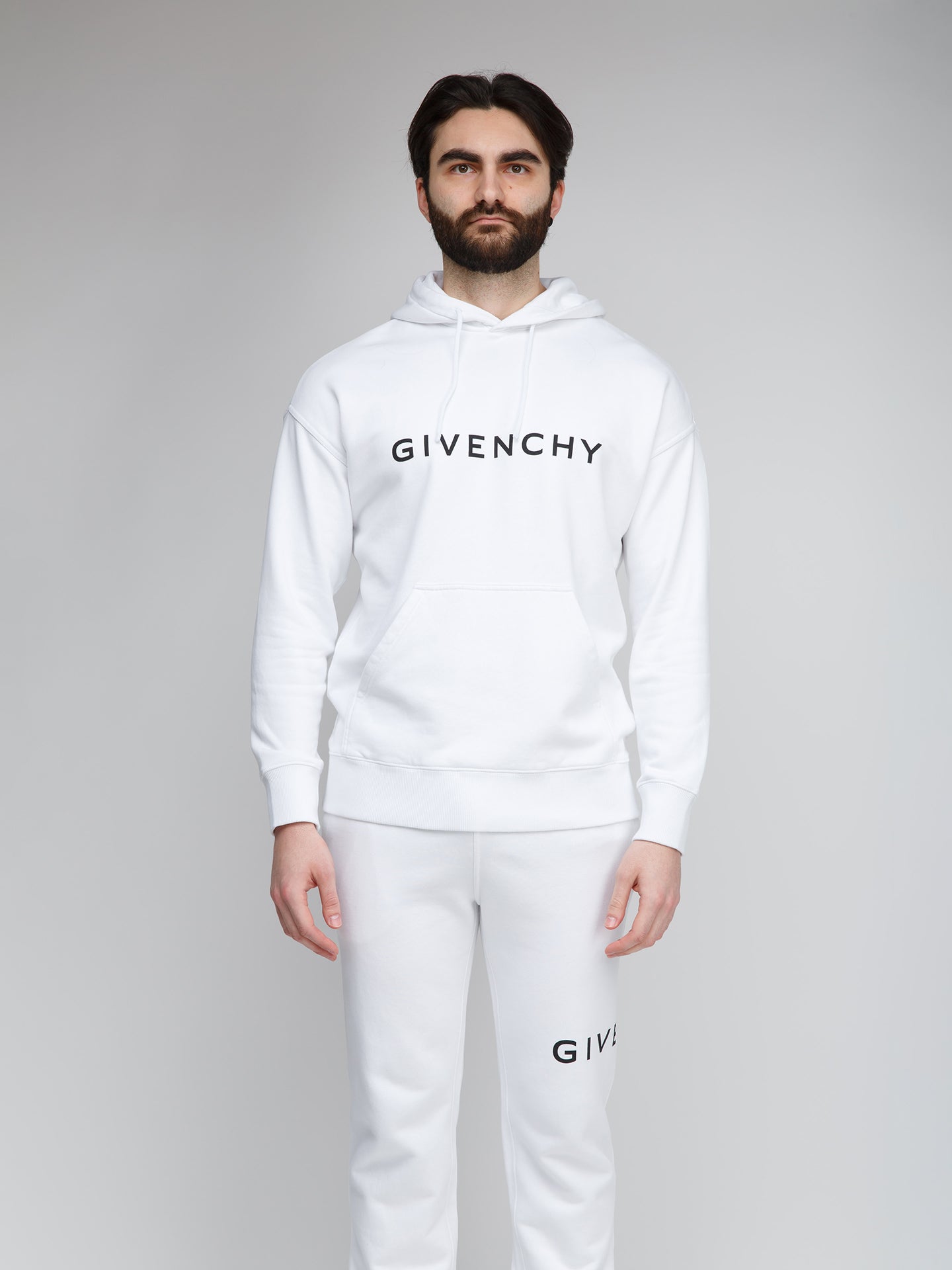 Givenchy White Cotton Men's Hoodie
