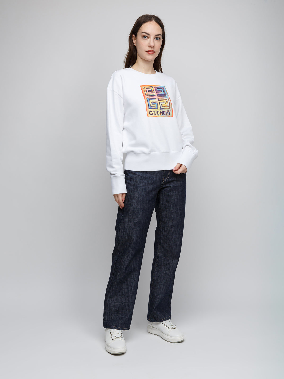 Givenchy White Cotton Women's Sweatshirt