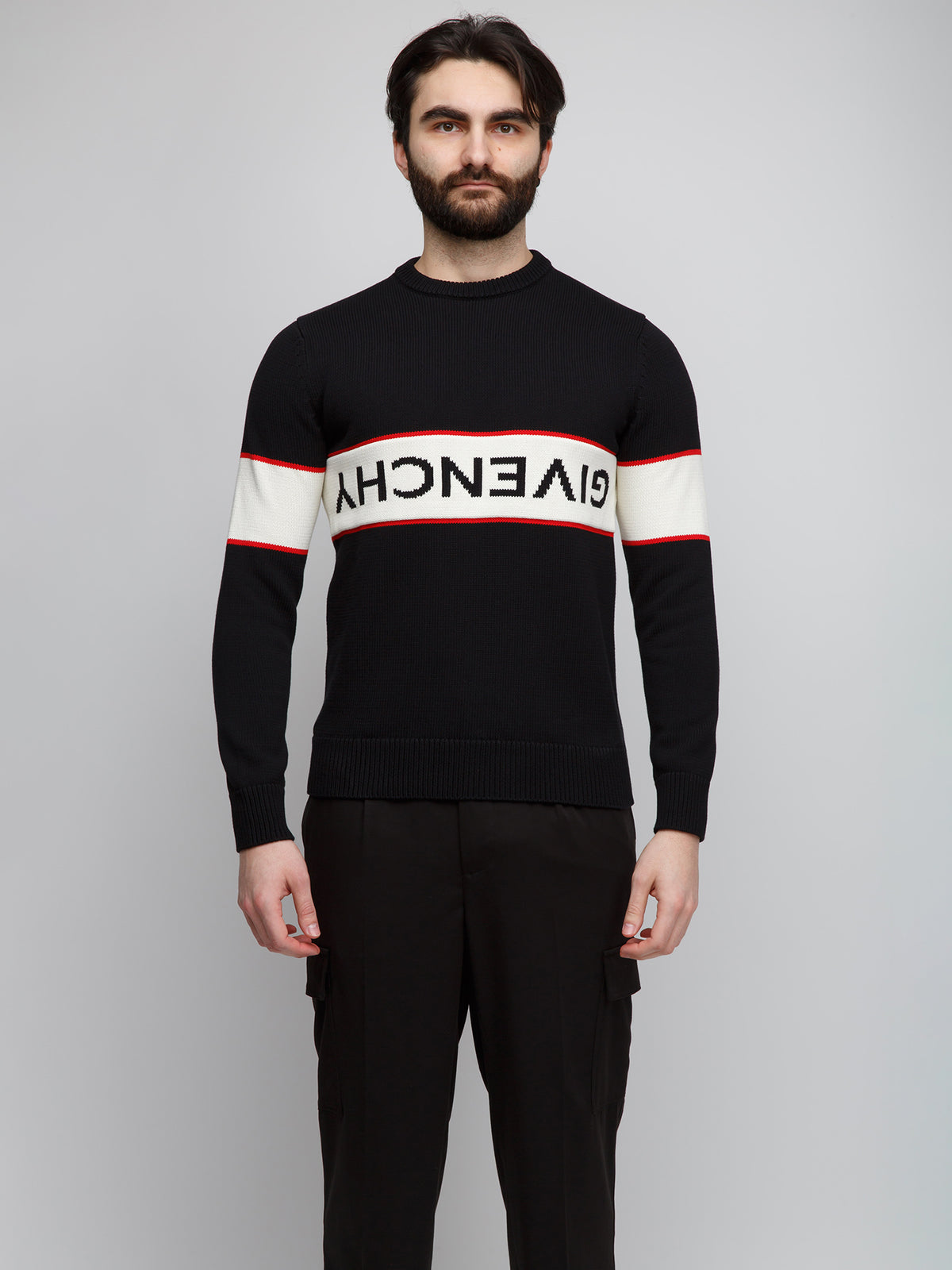 Givenchy Black Cotton Men's Sweater