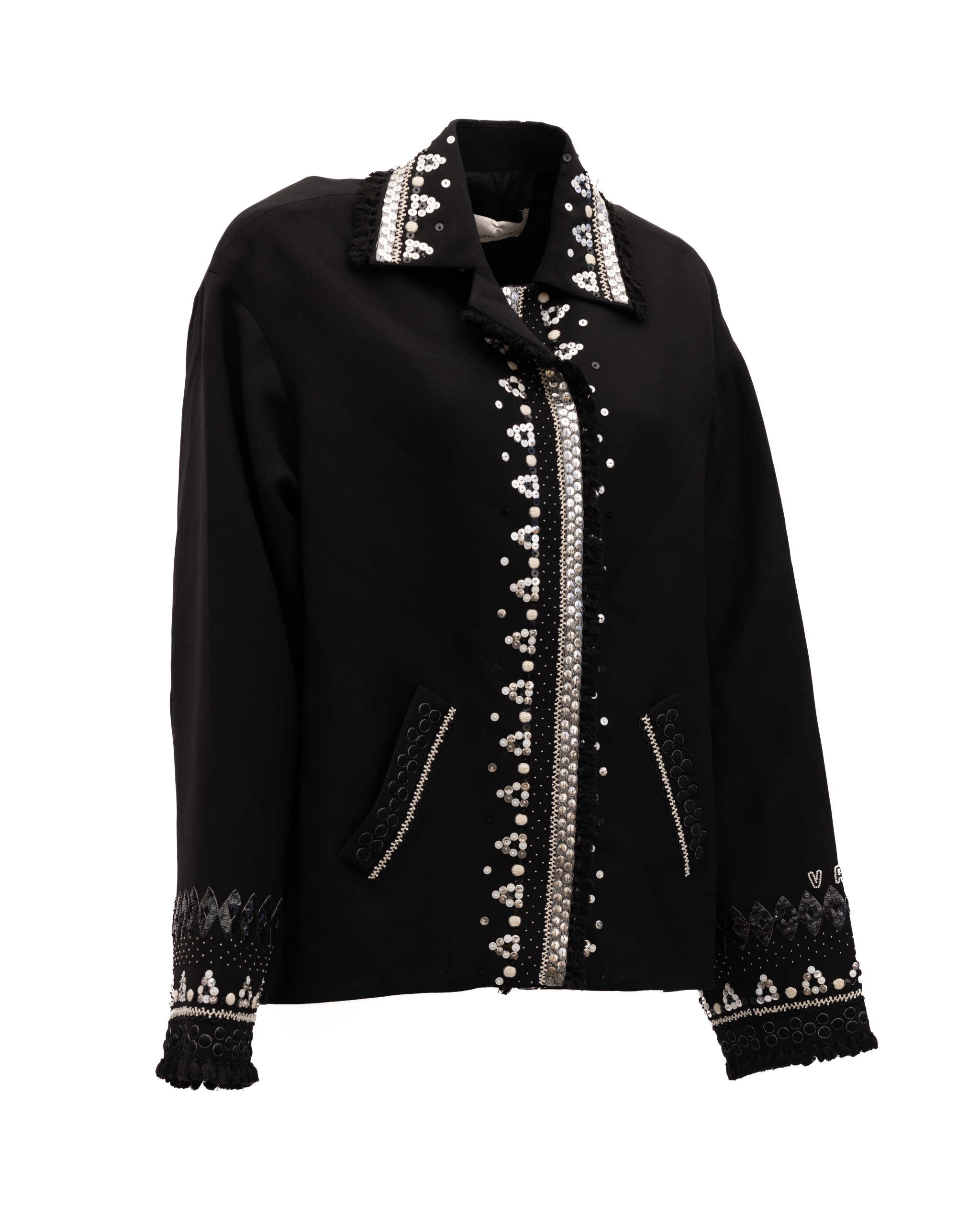 Valentino Garavani Black Embellished Women's Jacket