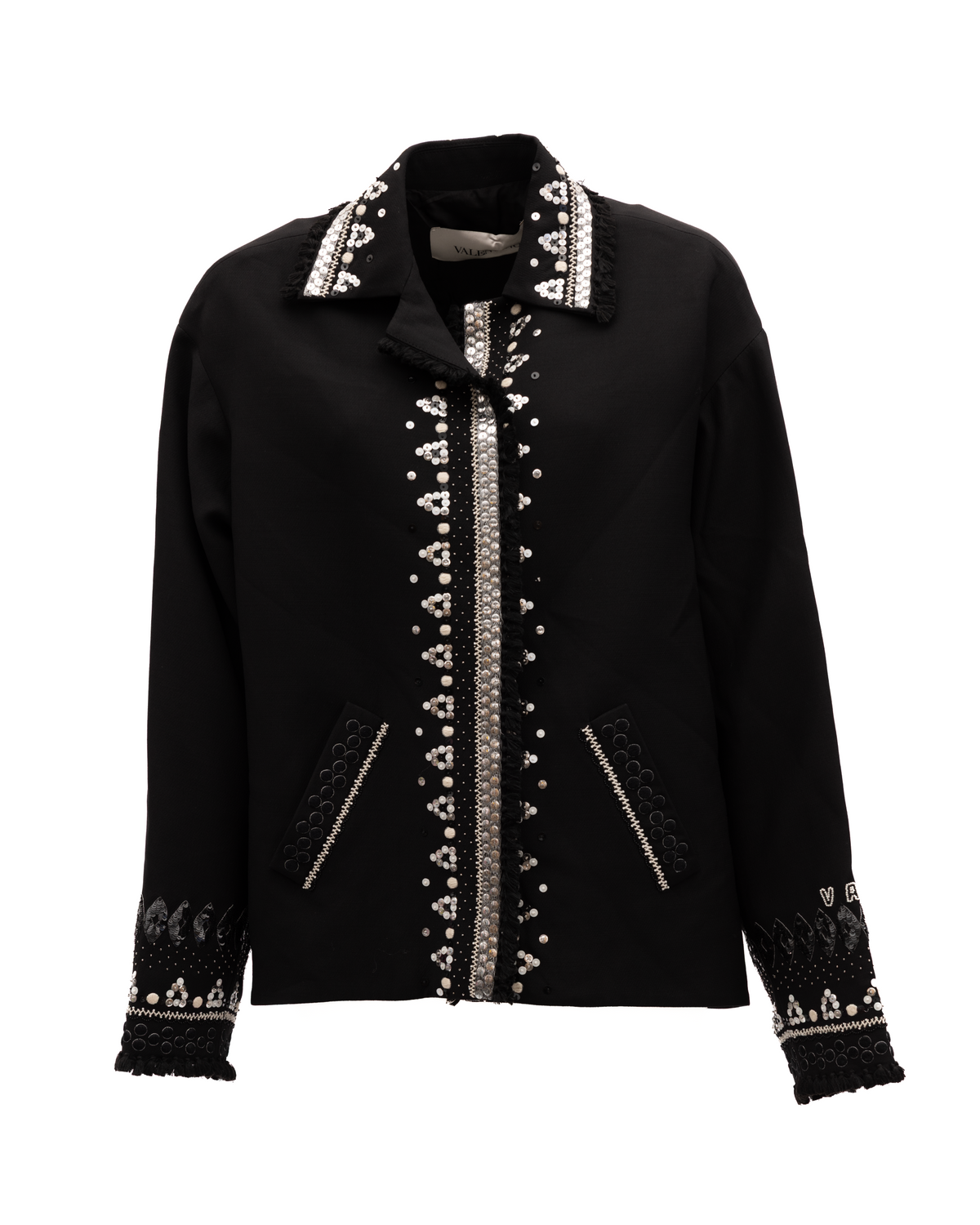 Valentino Garavani Black Embellished Women's Jacket