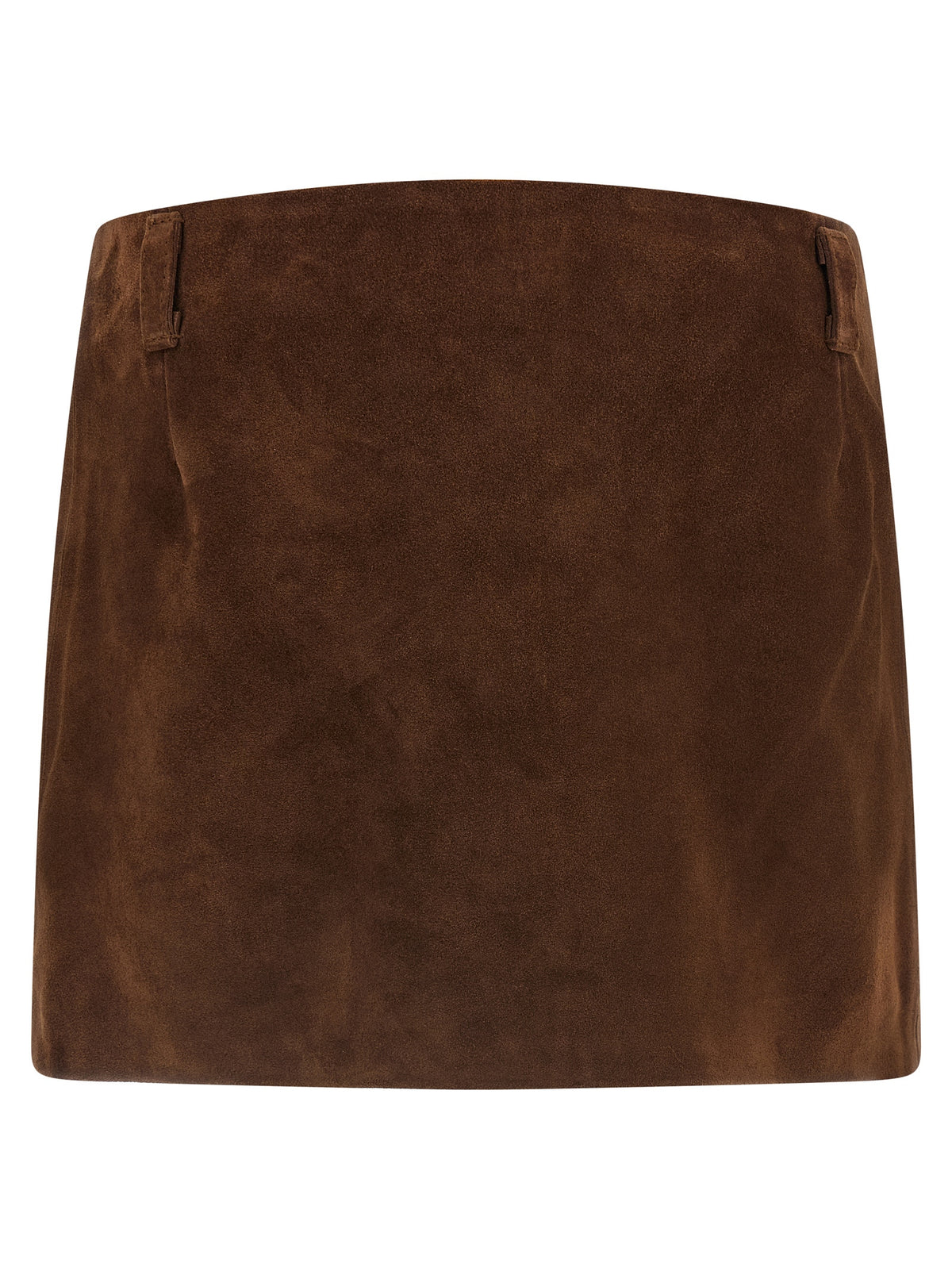 Marni Brown Calfskin Long Women's Skirt