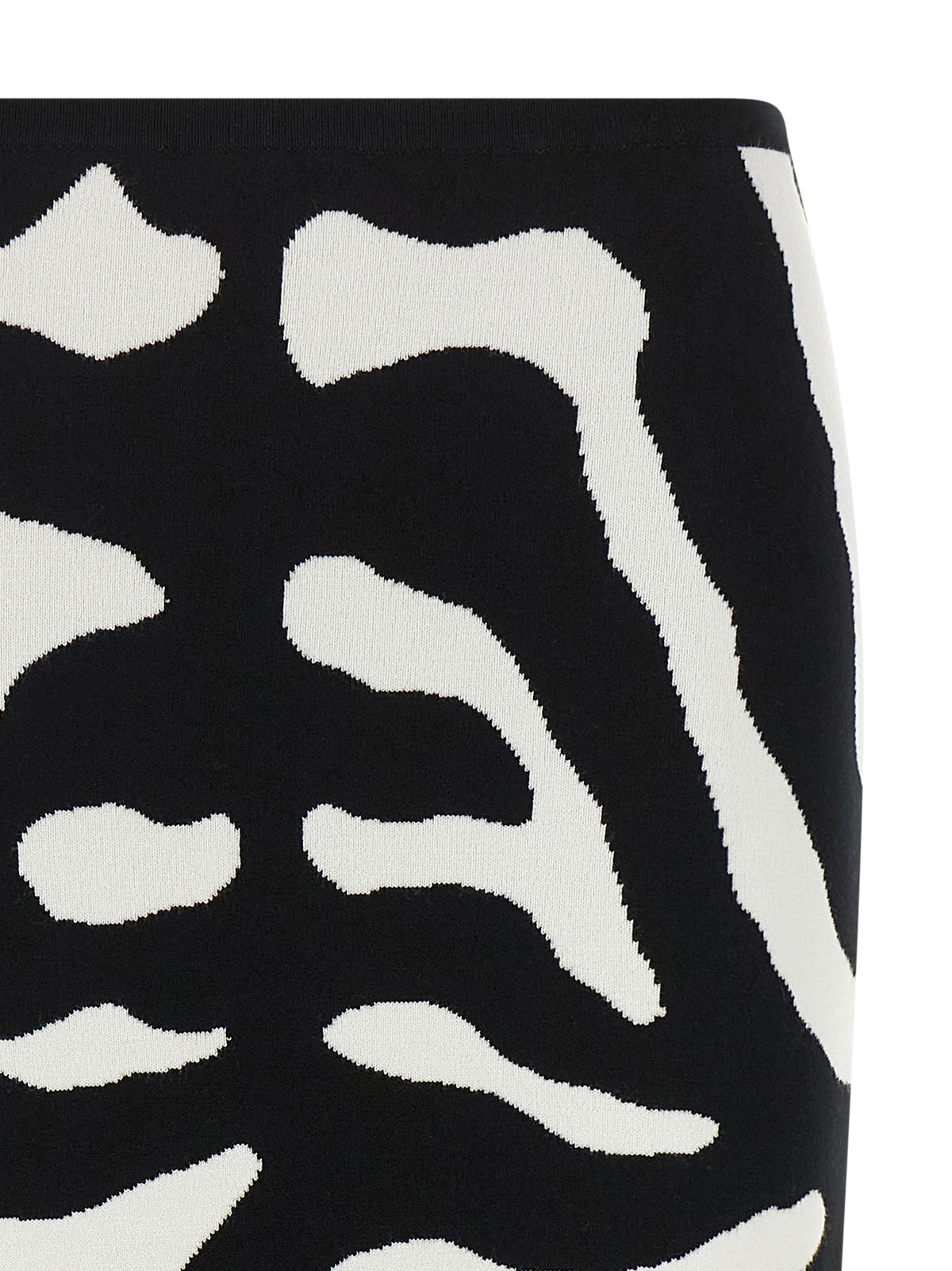 Moschino Bicolor Viscose Midi Women's Skirt