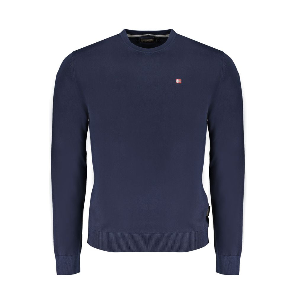 Napapijri Blue Cotton Men Men's Sweater