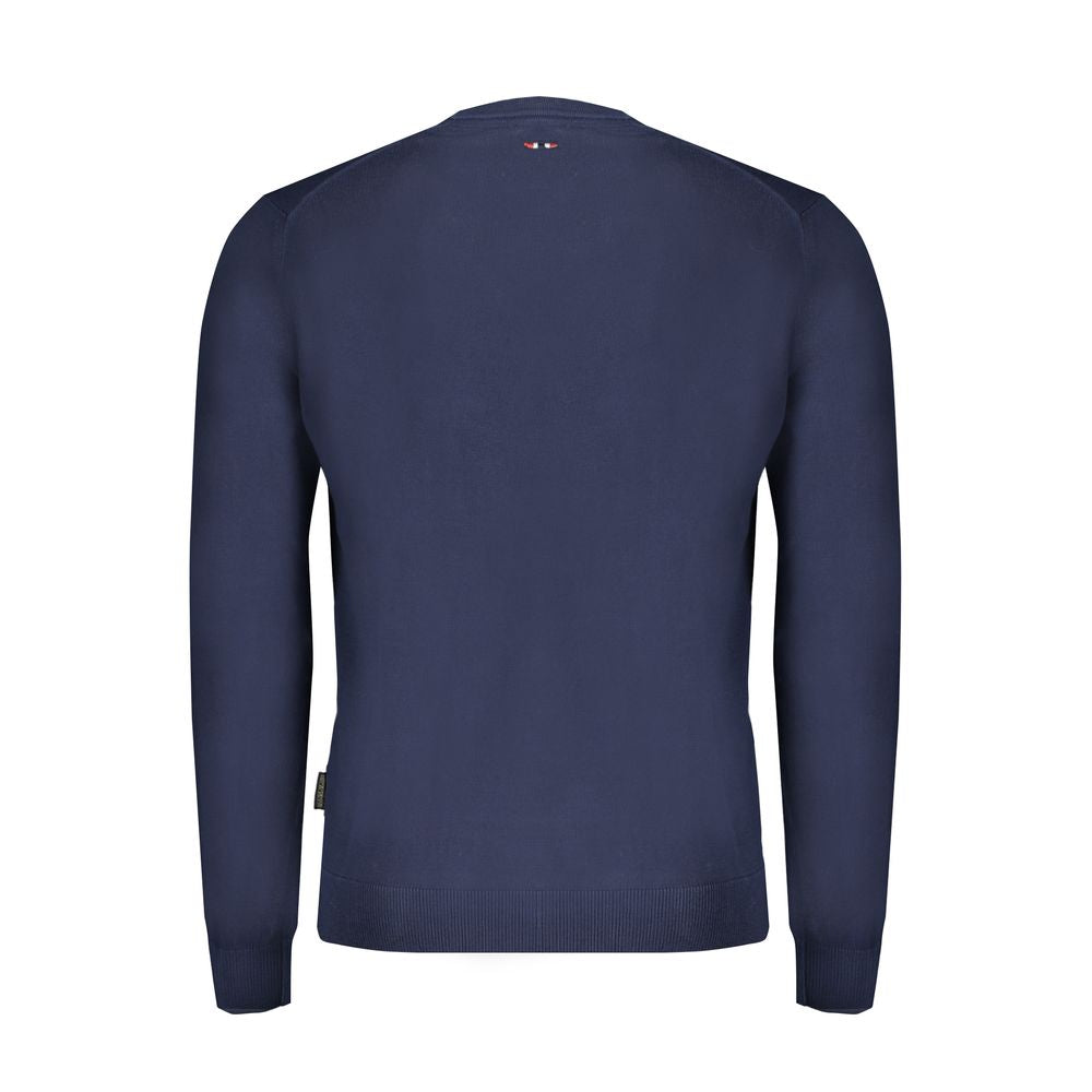 Napapijri Blue Cotton Men Men's Sweater
