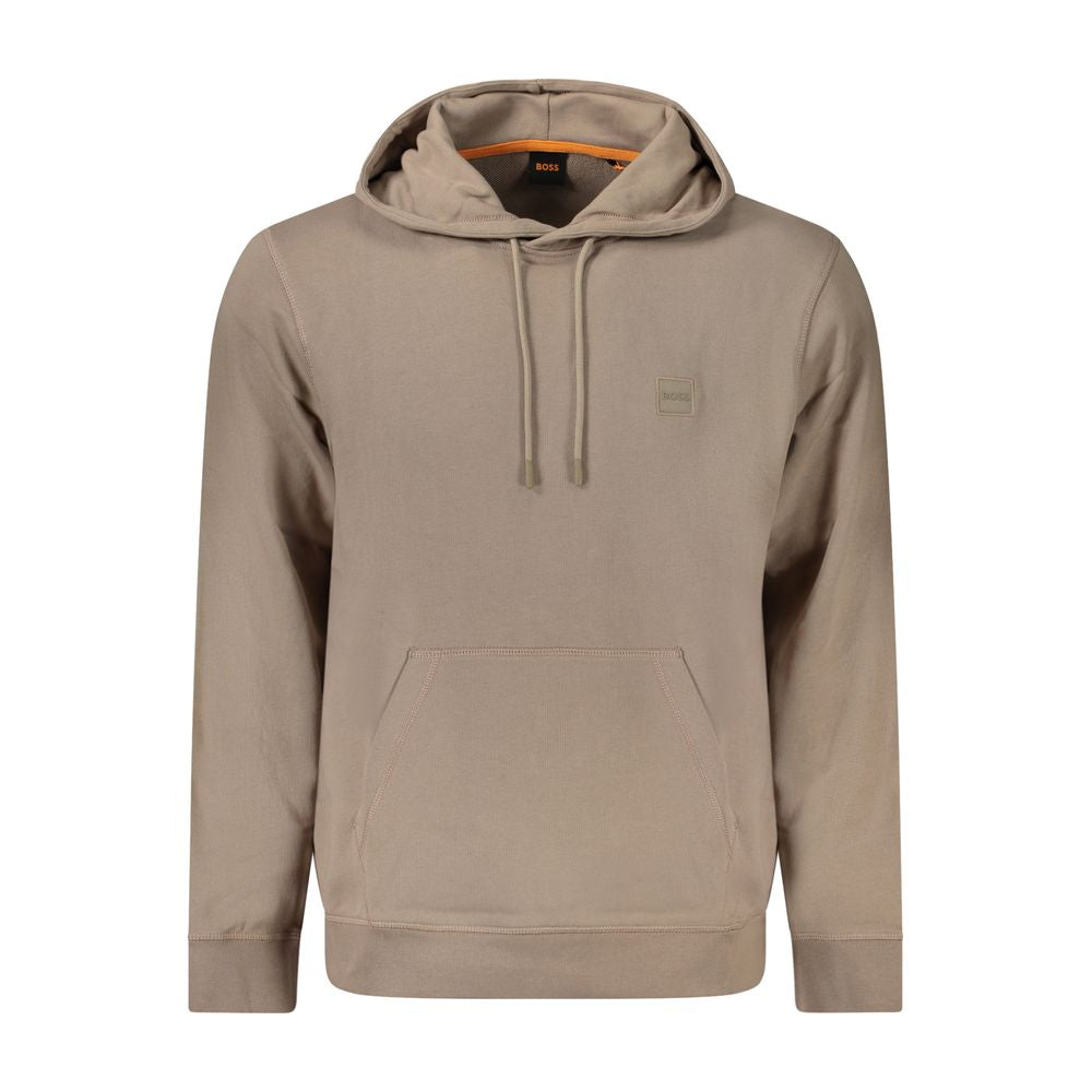 Hugo Boss Brown Cotton Men's Men's Sweatshirt