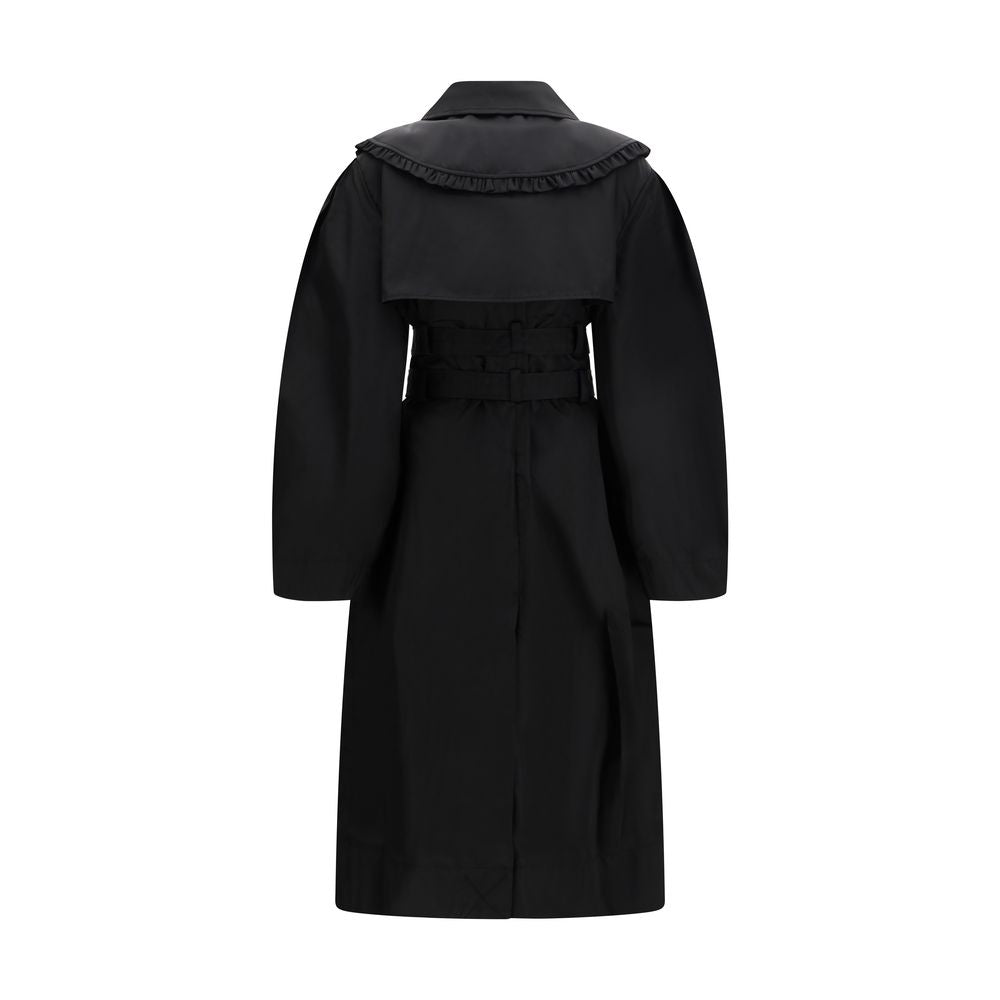 Ganni Black Nylon Women's Coat