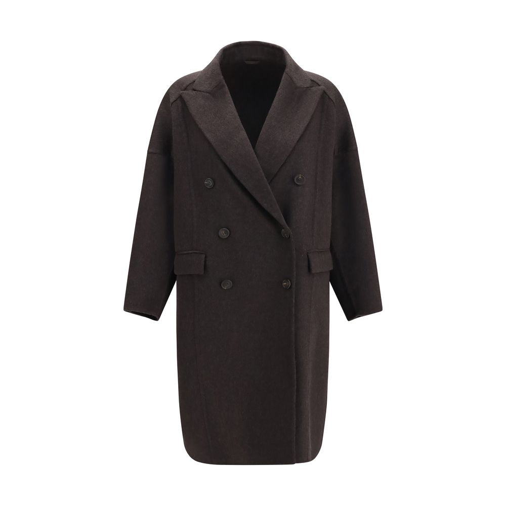 Brunello Cucinelli Brown Cashmere Women's Coat
