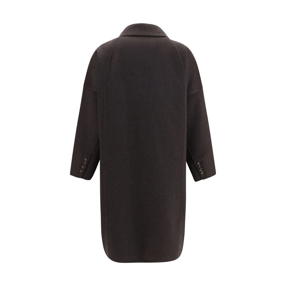 Brunello Cucinelli Brown Cashmere Women's Coat