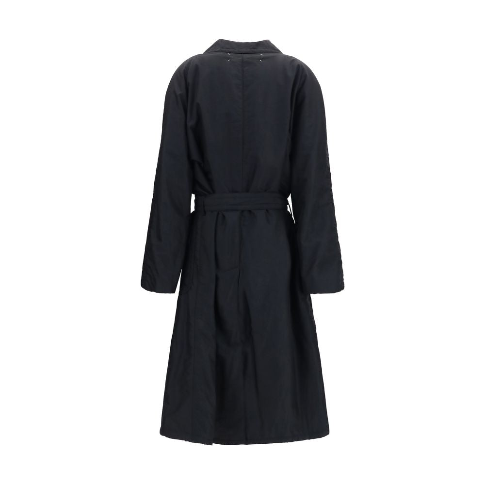 Maison Margiela Black Wool Oves Aries Women's Coat