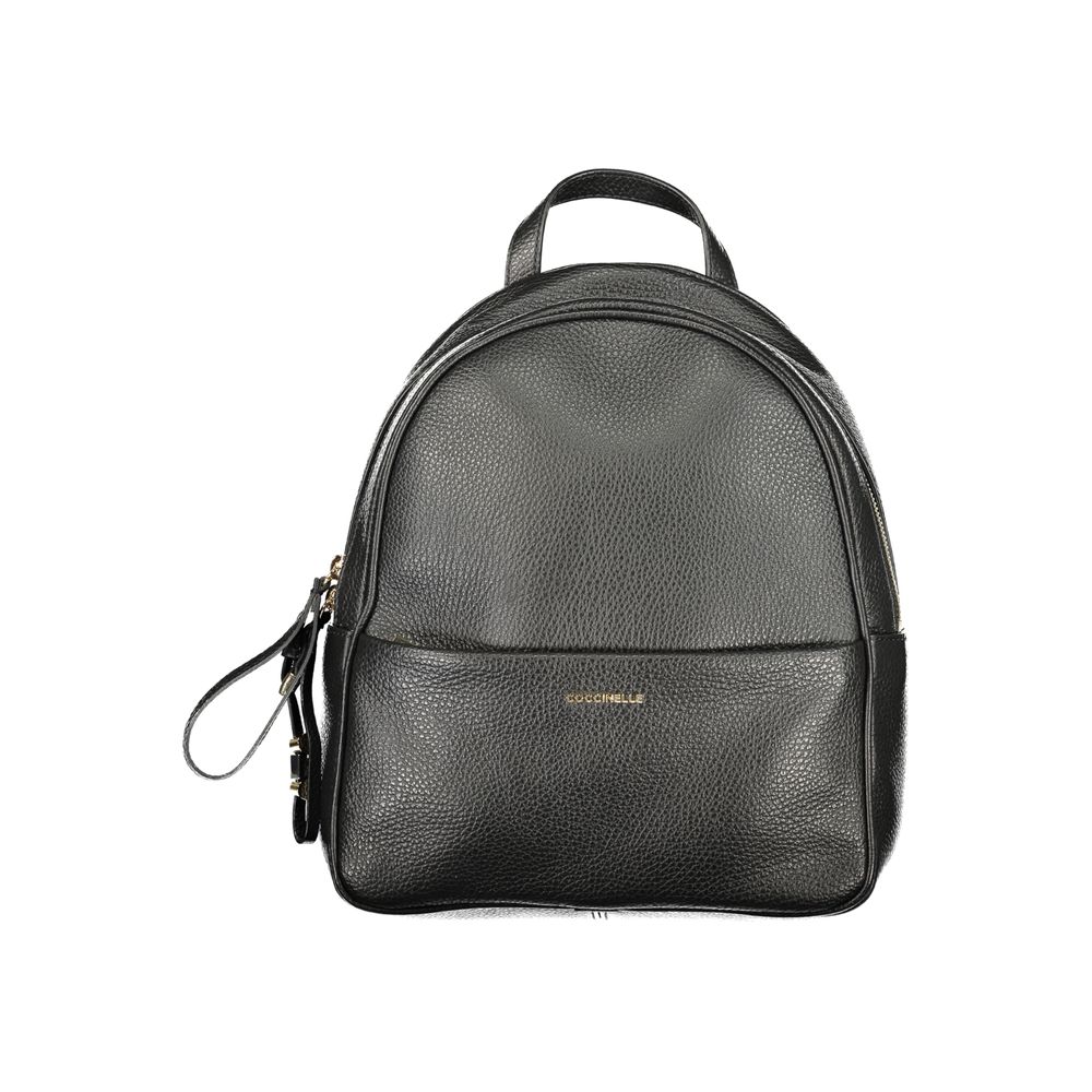 Coccinelle Black Leather Women's Backpack