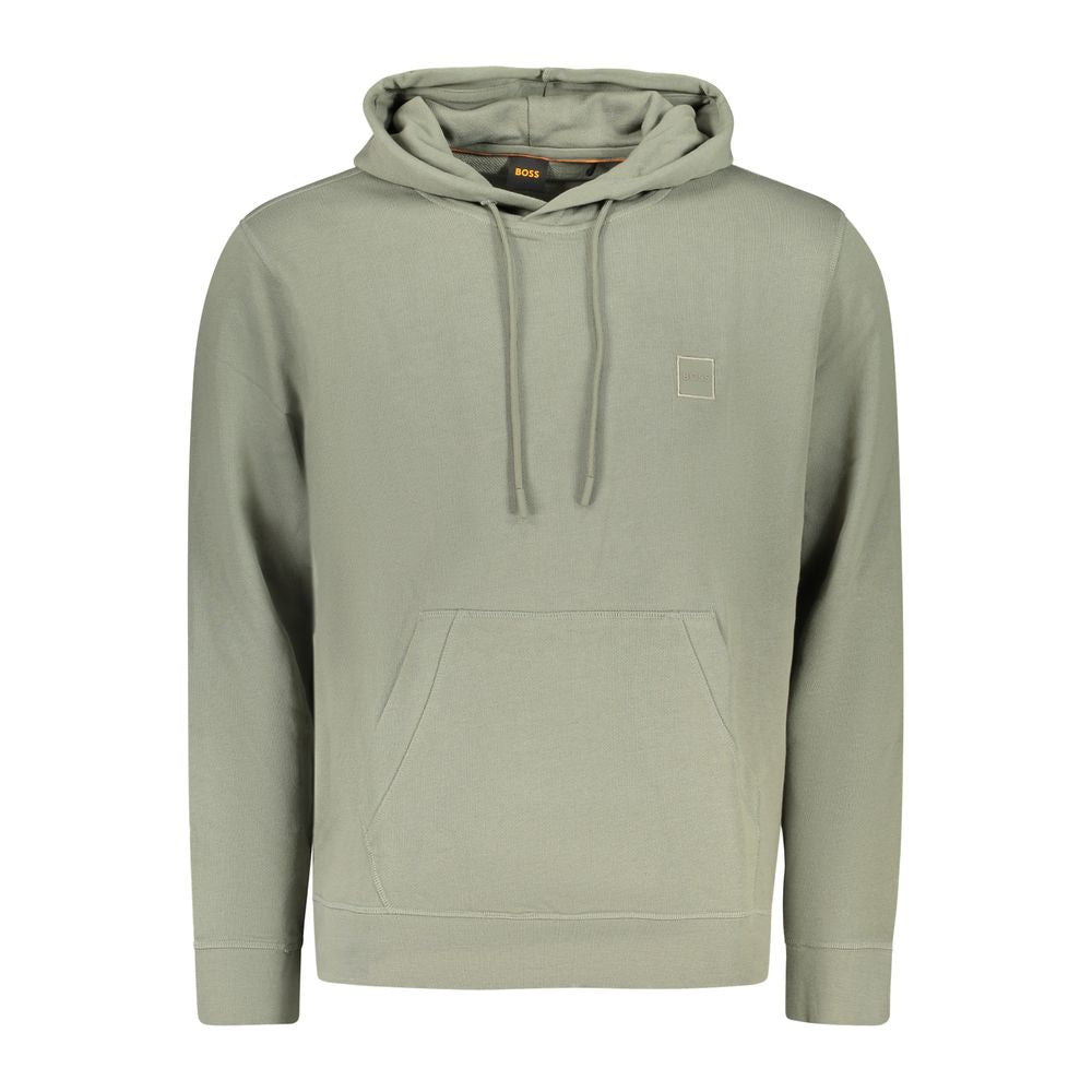 Hugo Boss Green Cotton Men's Sweatshirt