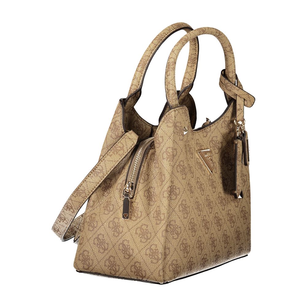 Guess Jeans Beige Polyethylene Women's Handbag