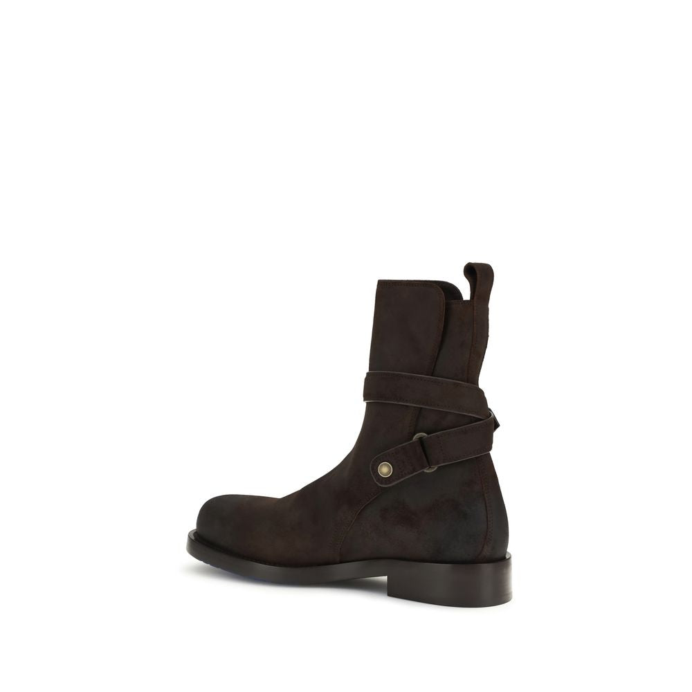 Burberry Brown Calf Leather Bos Taurus Lace-Up Men's Boots