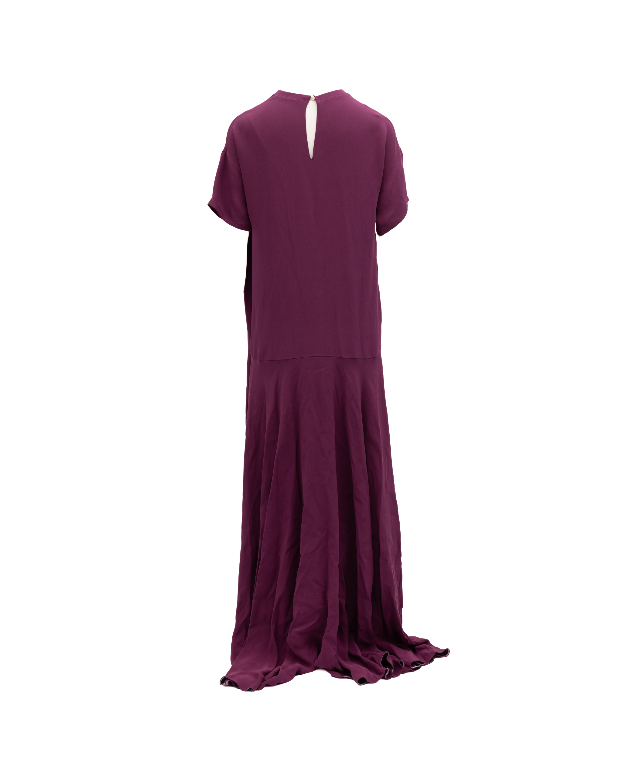 Valentino Garavani Burgundy Maxi Women's Dress