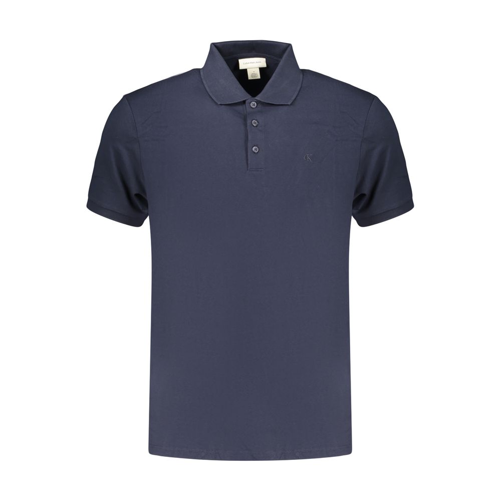 Calvin Klein Blue Cotton Men's Polo Men's Shirt
