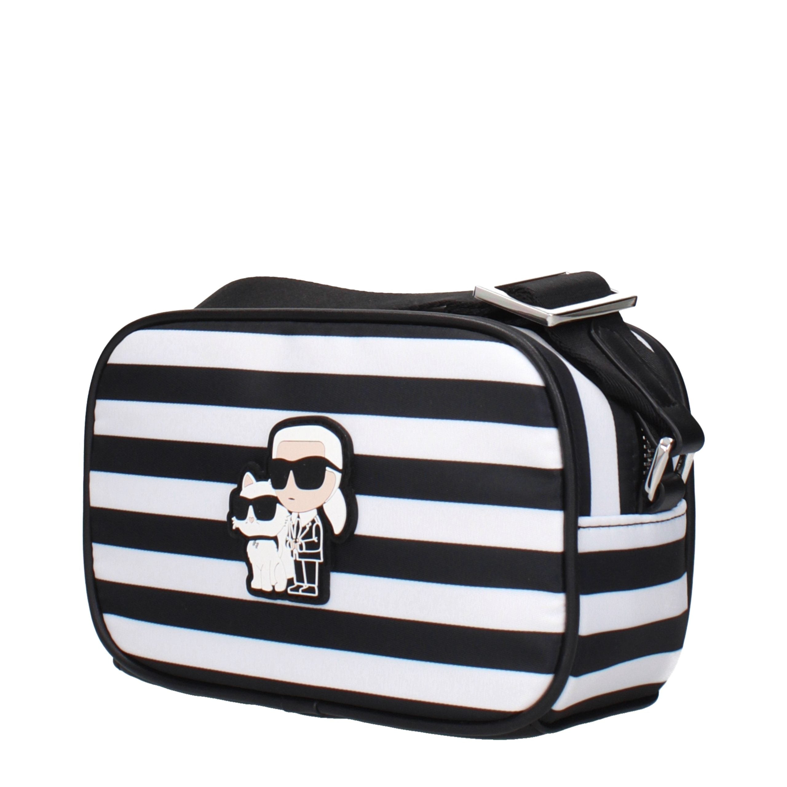 Karl Lagerfeld Black Fabric Crossbody Women's Bag