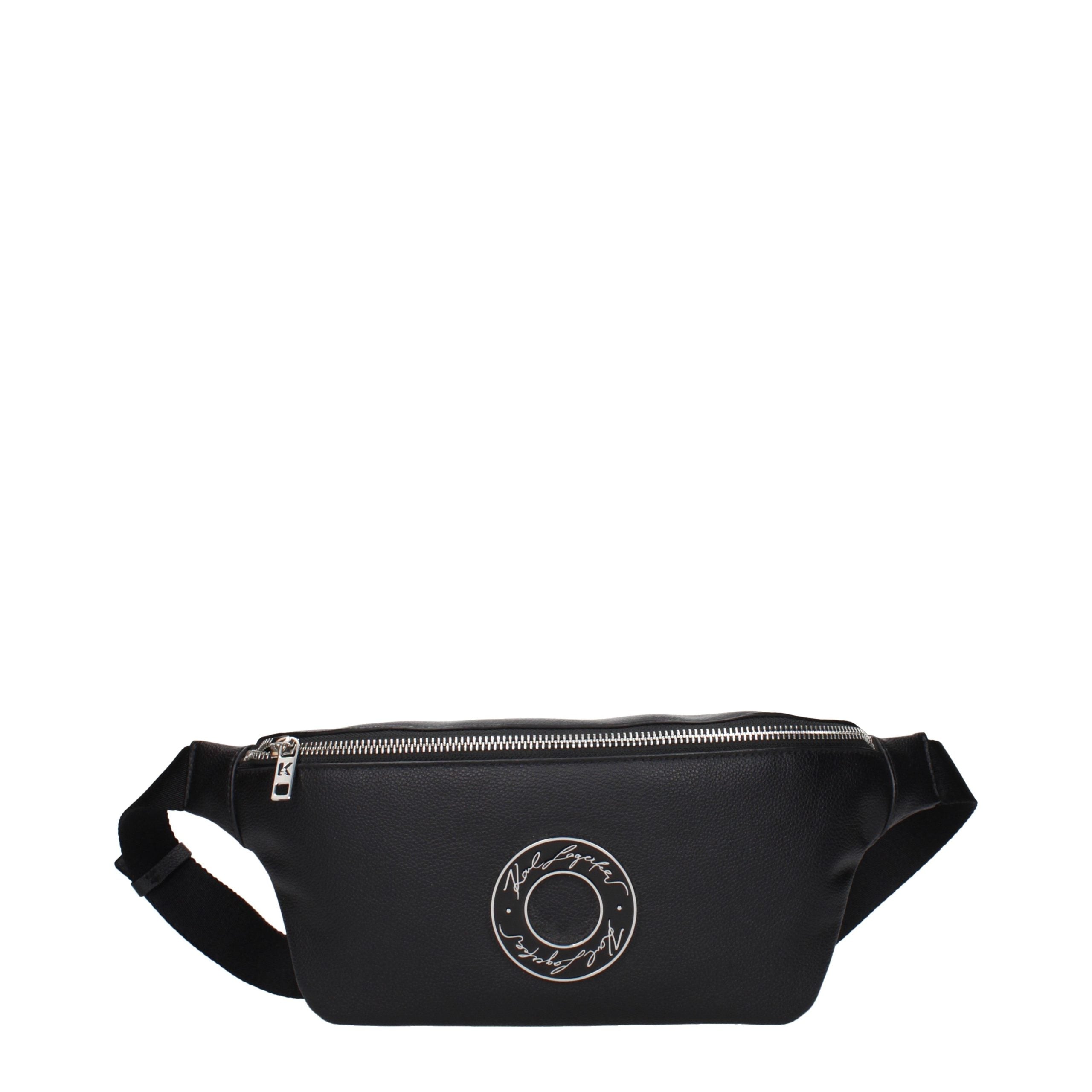 Karl Lagerfeld Black Leather Women's Backpack