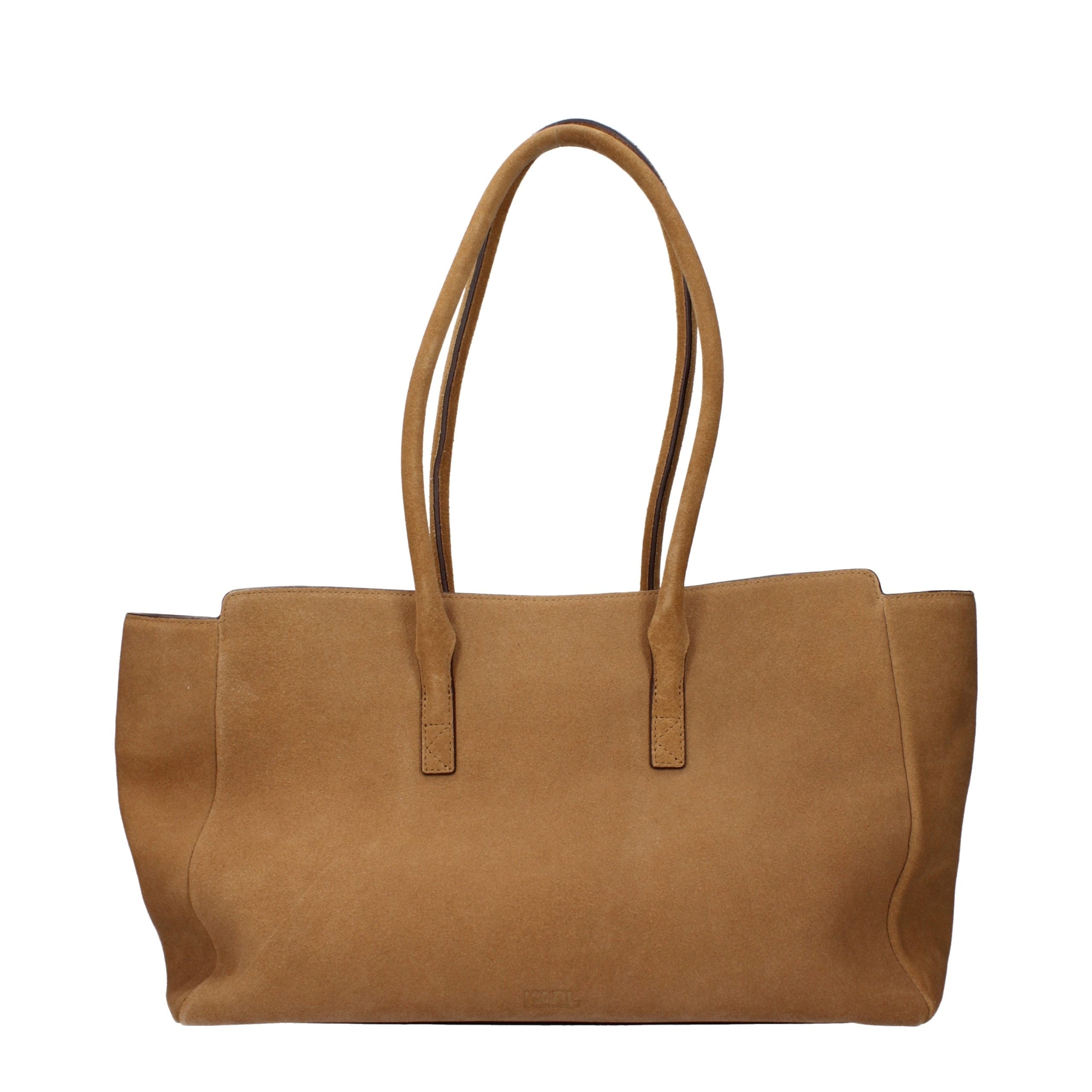 Karl Lagerfeld Brown Leather Shoulder Women's Bag