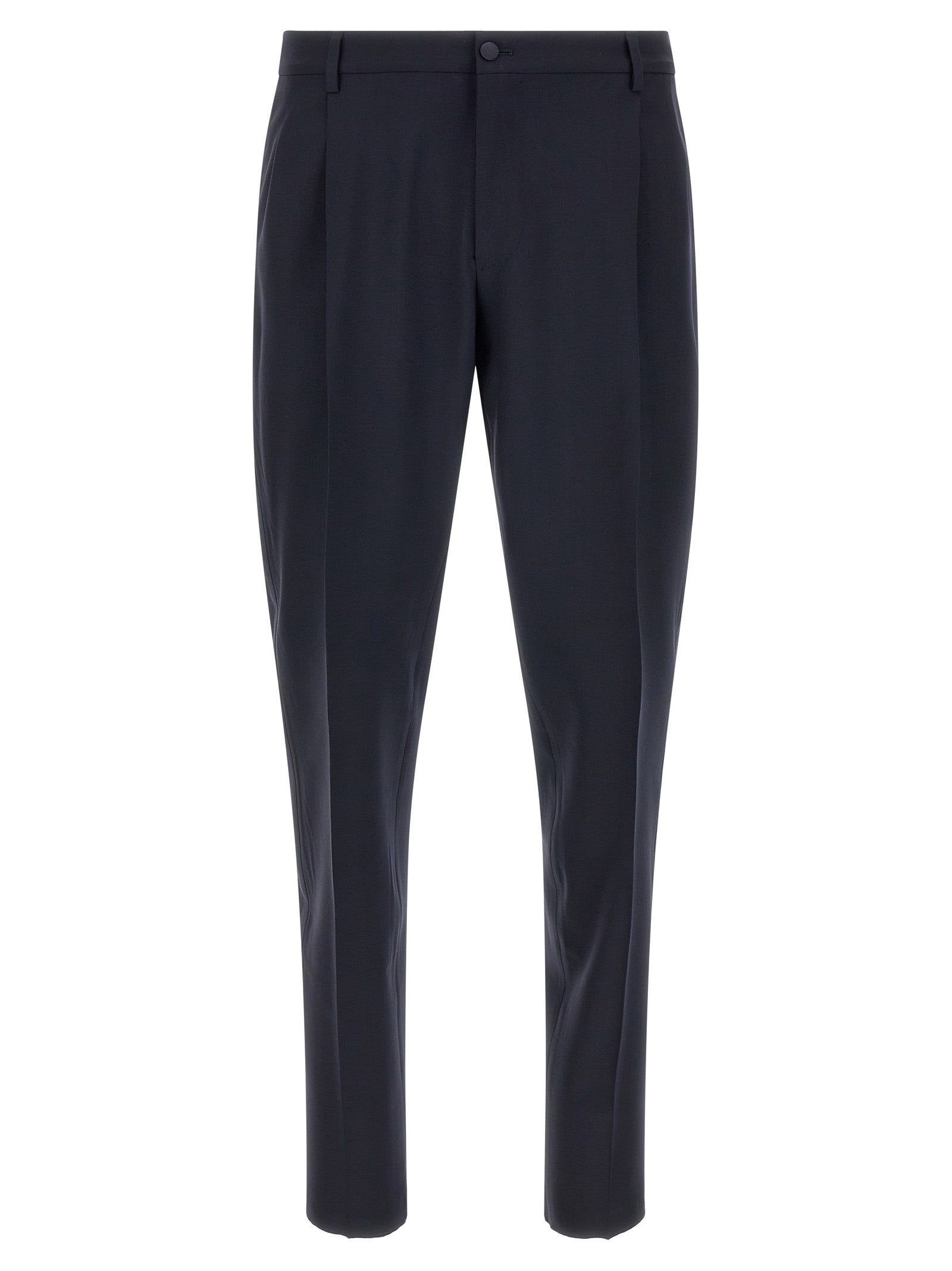 Dolce & Gabbana Blue Virgin Wool Two-Piece Men's Suit