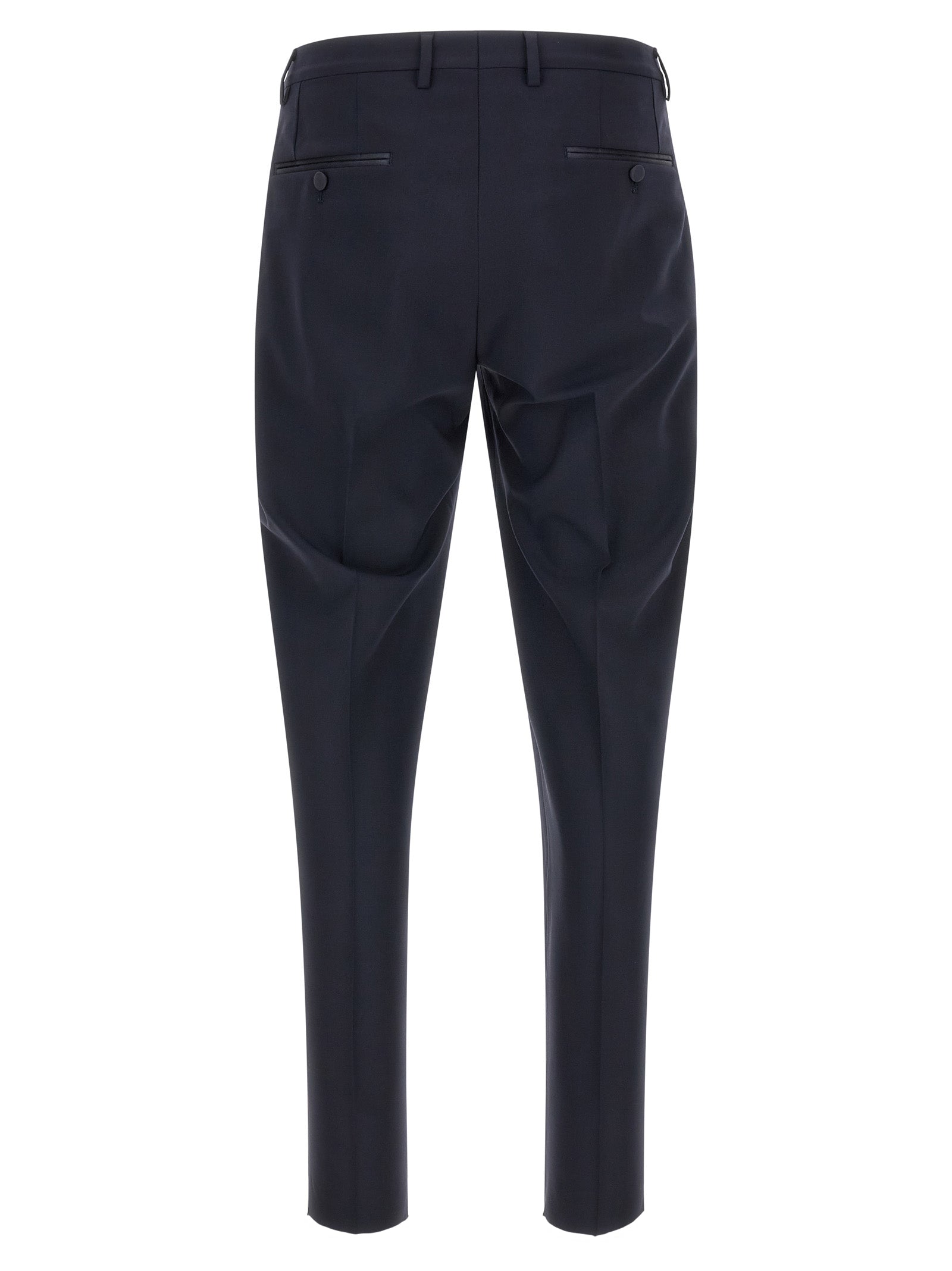 Dolce & Gabbana Blue Virgin Wool Two-Piece Men's Suit