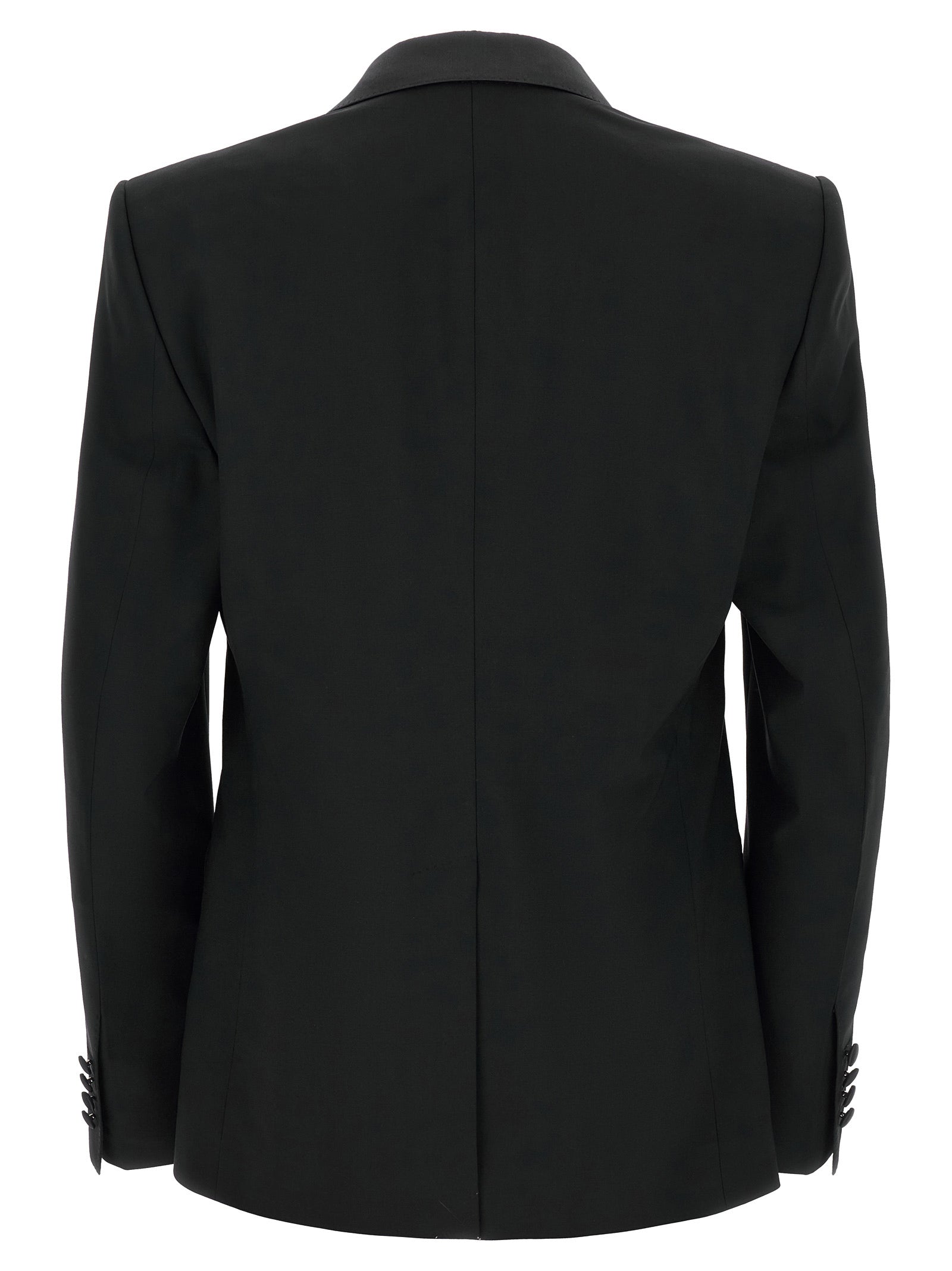Dolce & Gabbana Black Virgin Wool Two-Piece Men's Suit