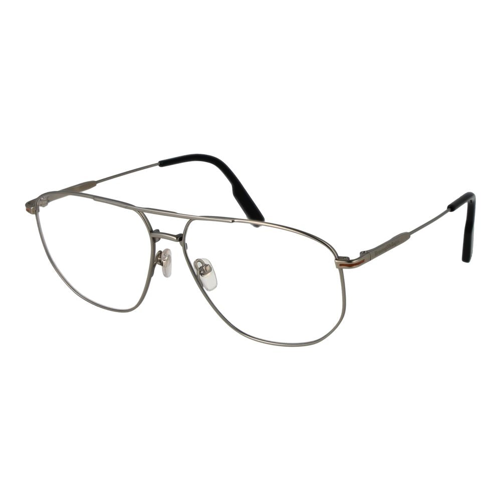 Ermenegildo Zegna Silver Titanium Glasses Men's (Frames)