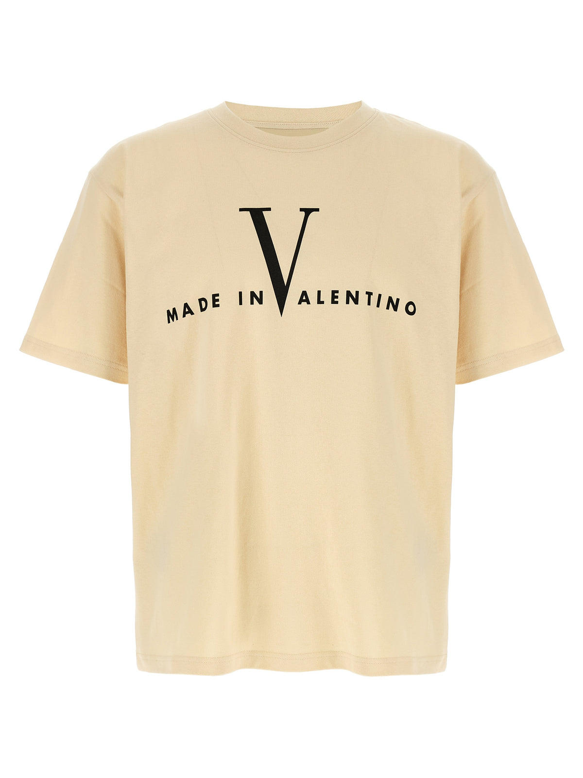 Valentino Garavani Beige Cotton Men's T-Shirt
